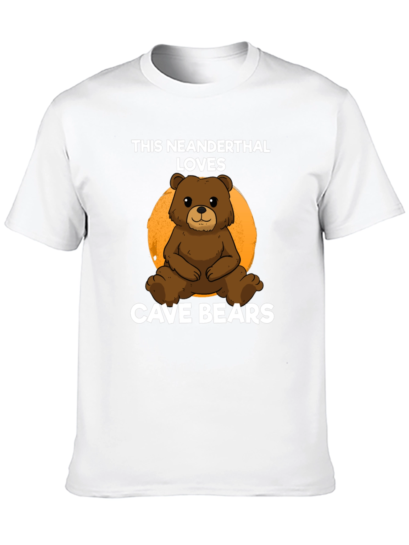 Neanderthal Loves Cave Bears Graphic T-Shirt
