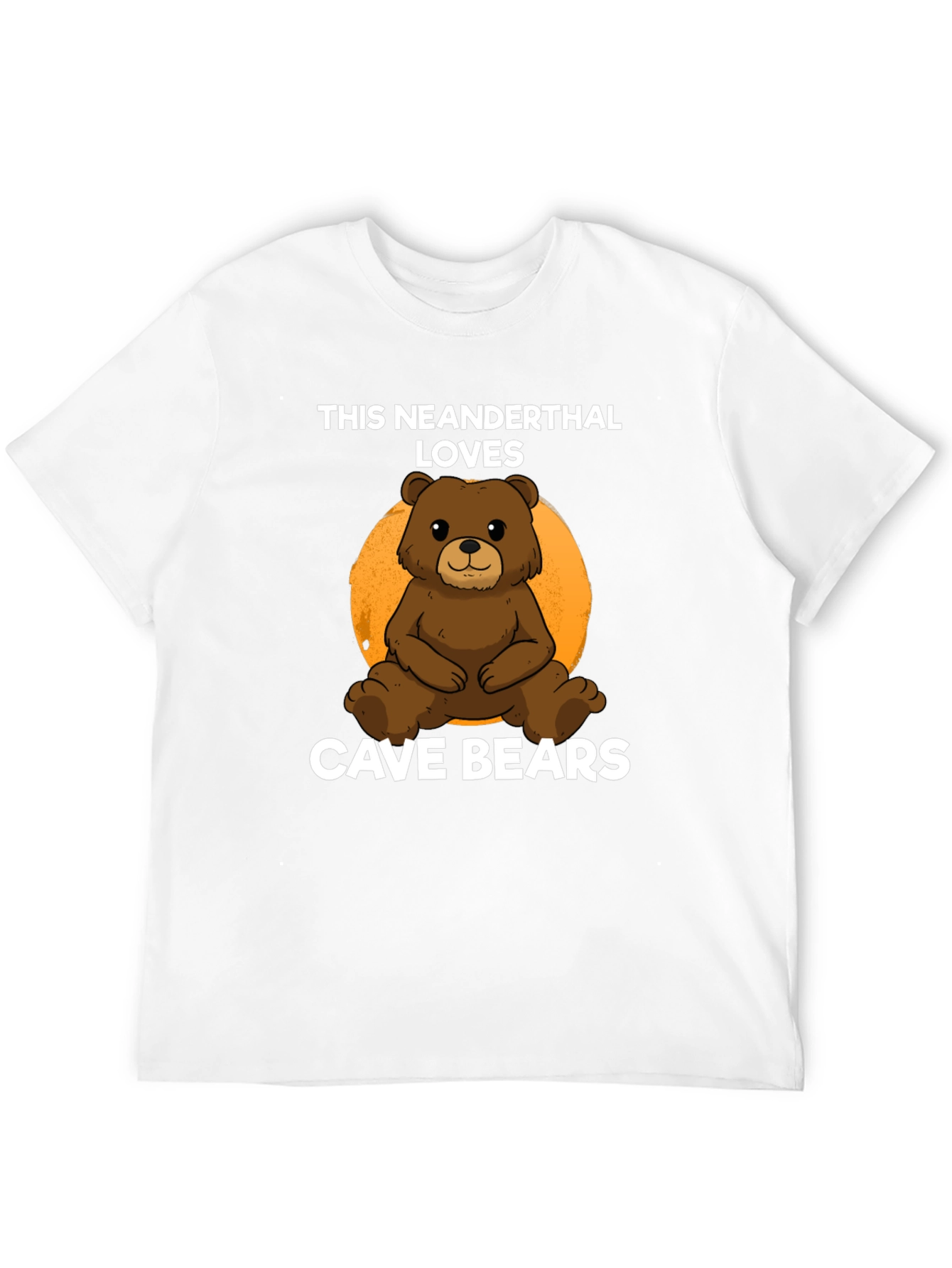 Neanderthal Loves Cave Bears Graphic T-Shirt