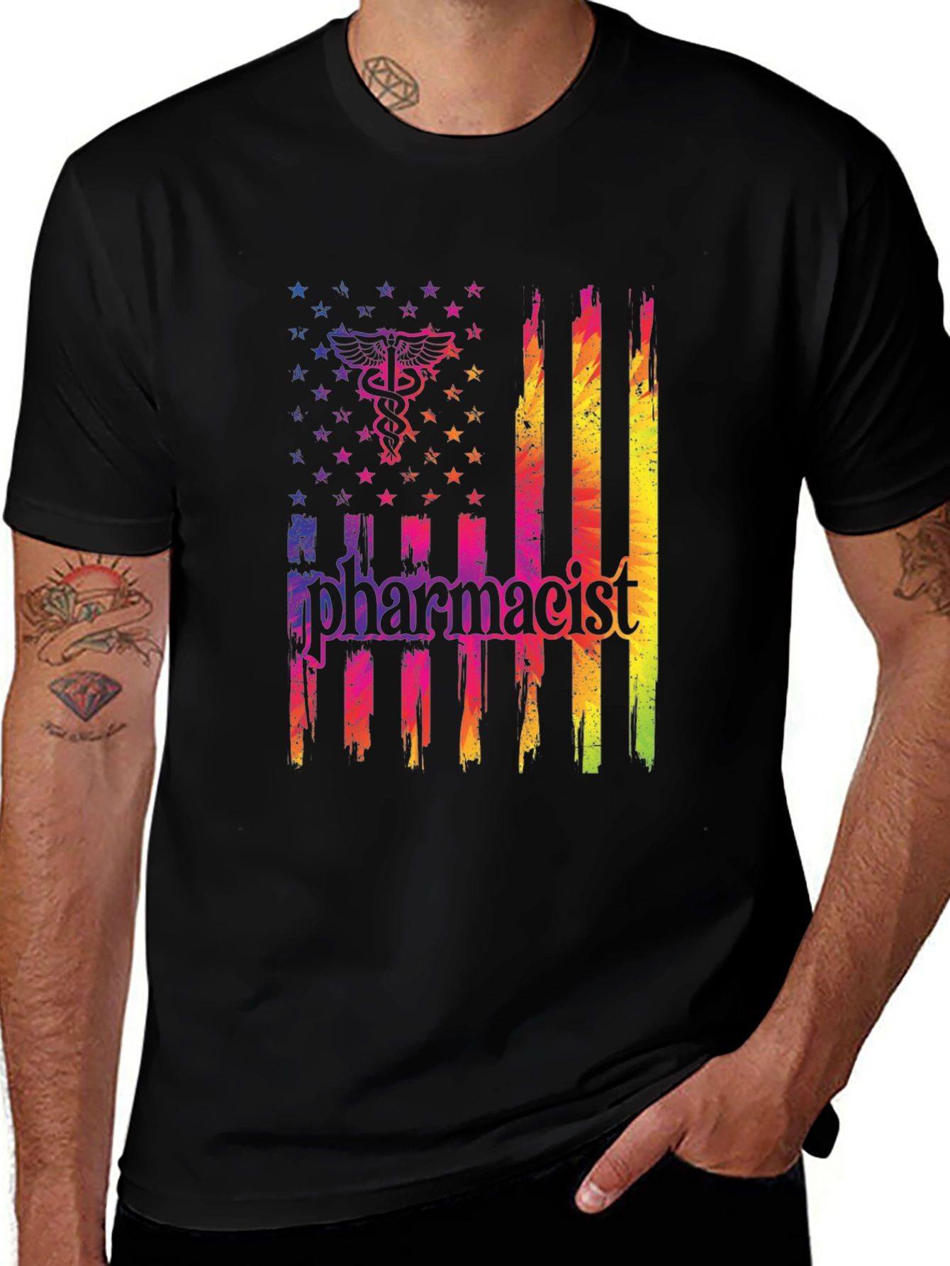 Pharmacist American Flag T-Shirt