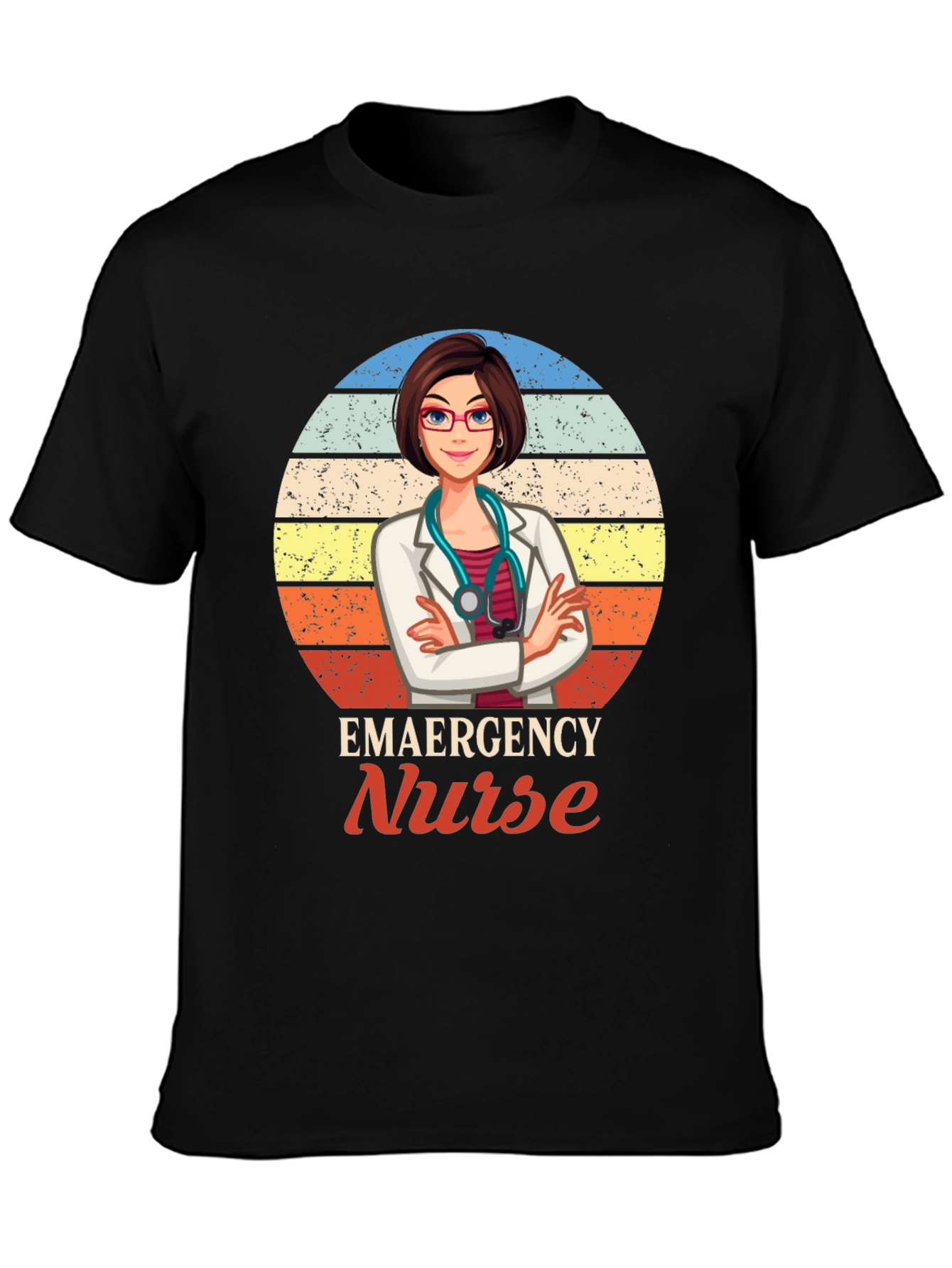 Emergency Nurse Graphic T-Shirt