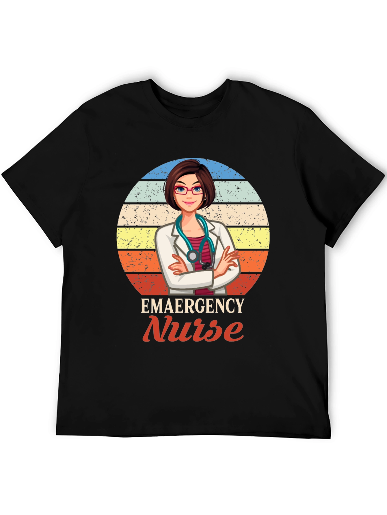 Emergency Nurse Graphic T-Shirt