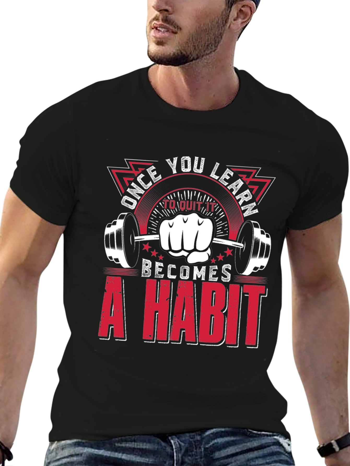 Gym Motivation T-Shirt: Habit Fitness