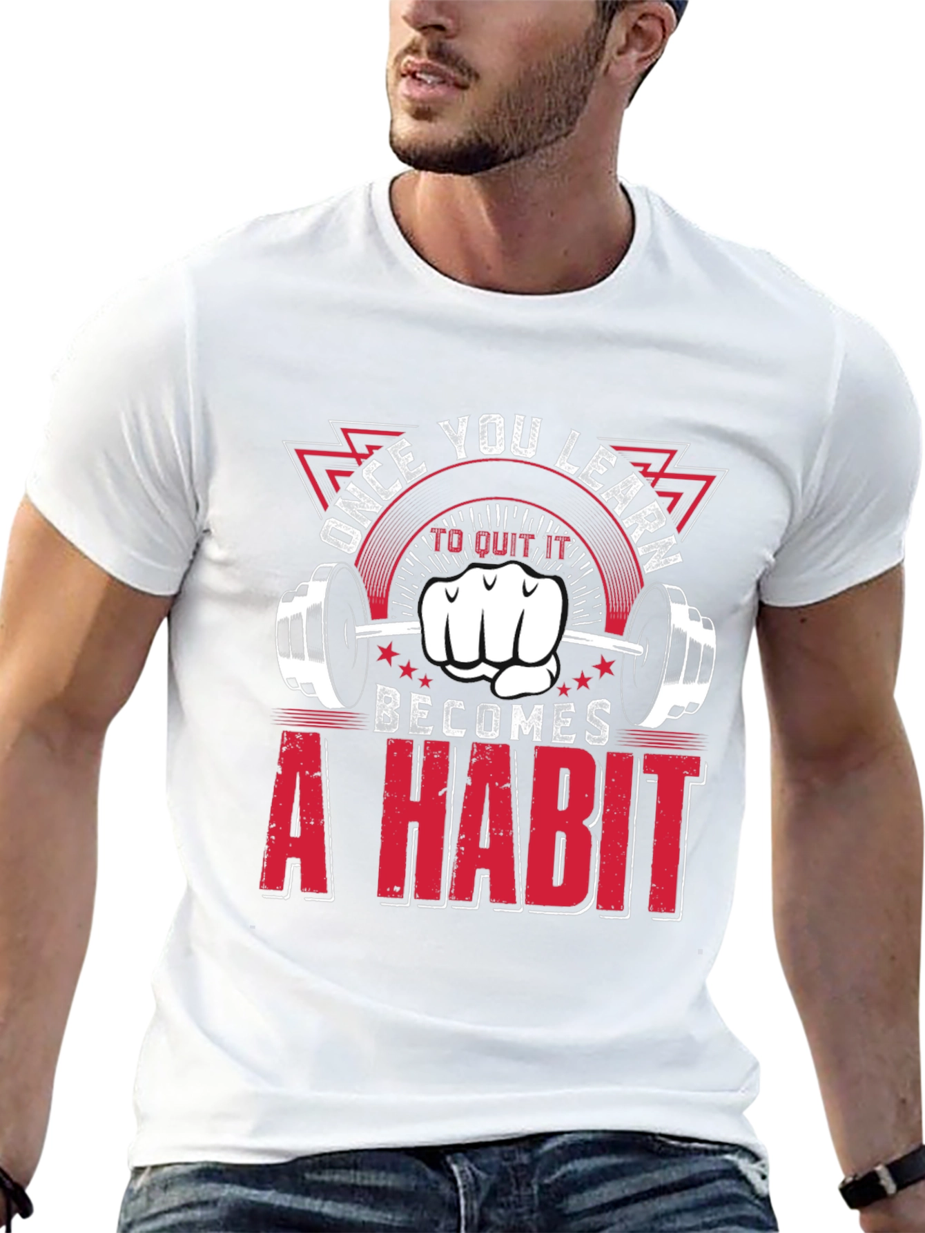 Gym Motivation T-Shirt: Habit Fitness