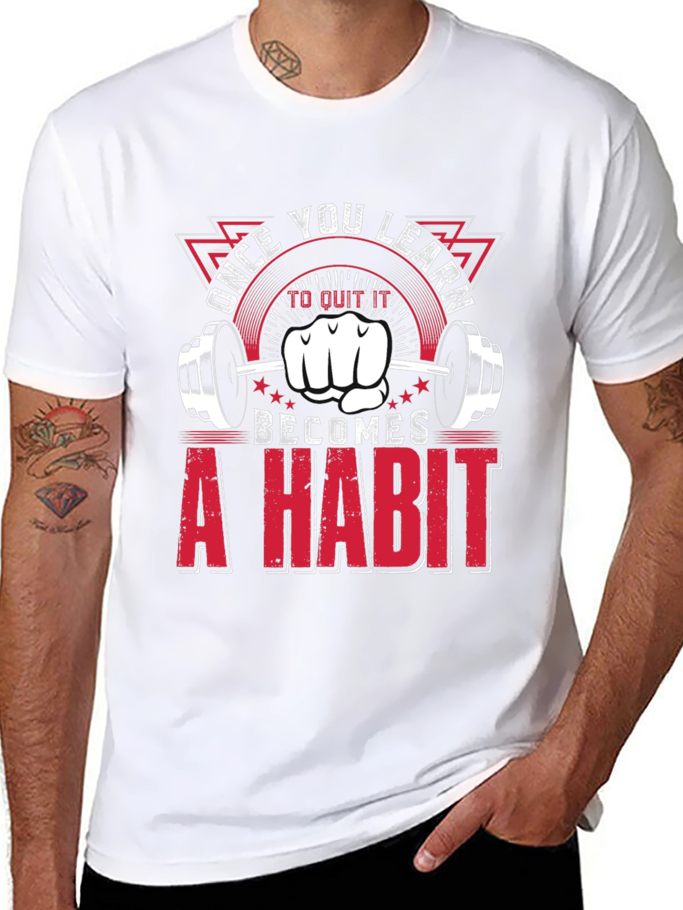 Gym Motivation T-Shirt: Habit Fitness