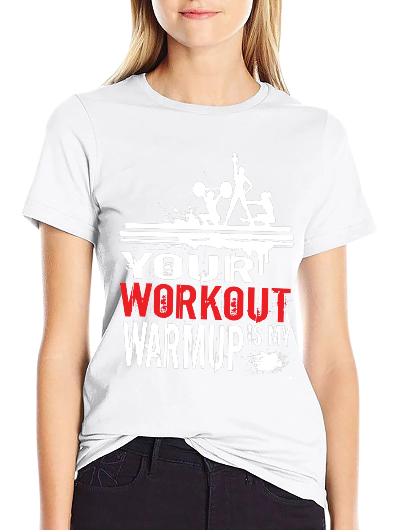 Workout Warmup Graphic Tee - Black