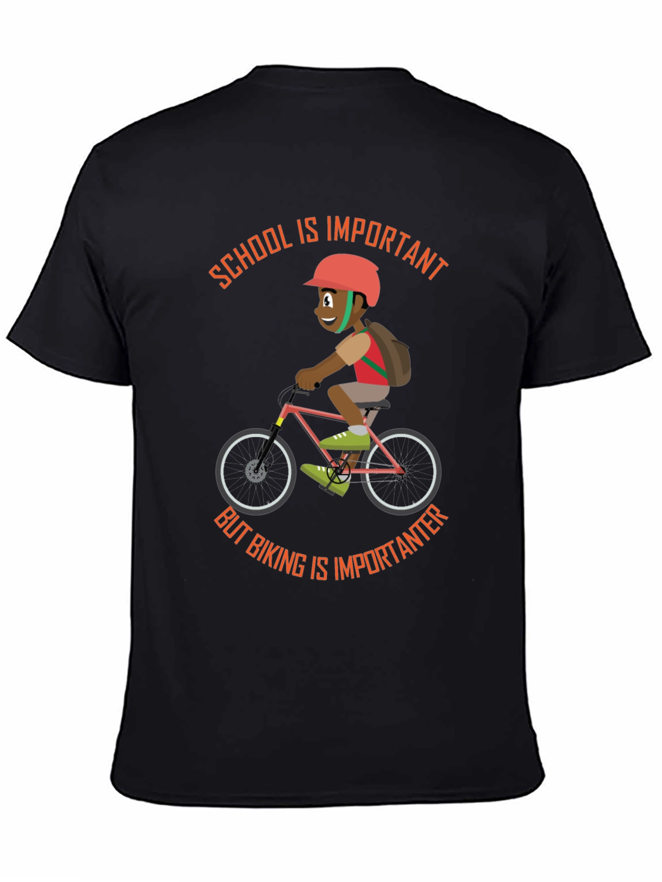 School & Biking T-Shirt - Importance of Both!