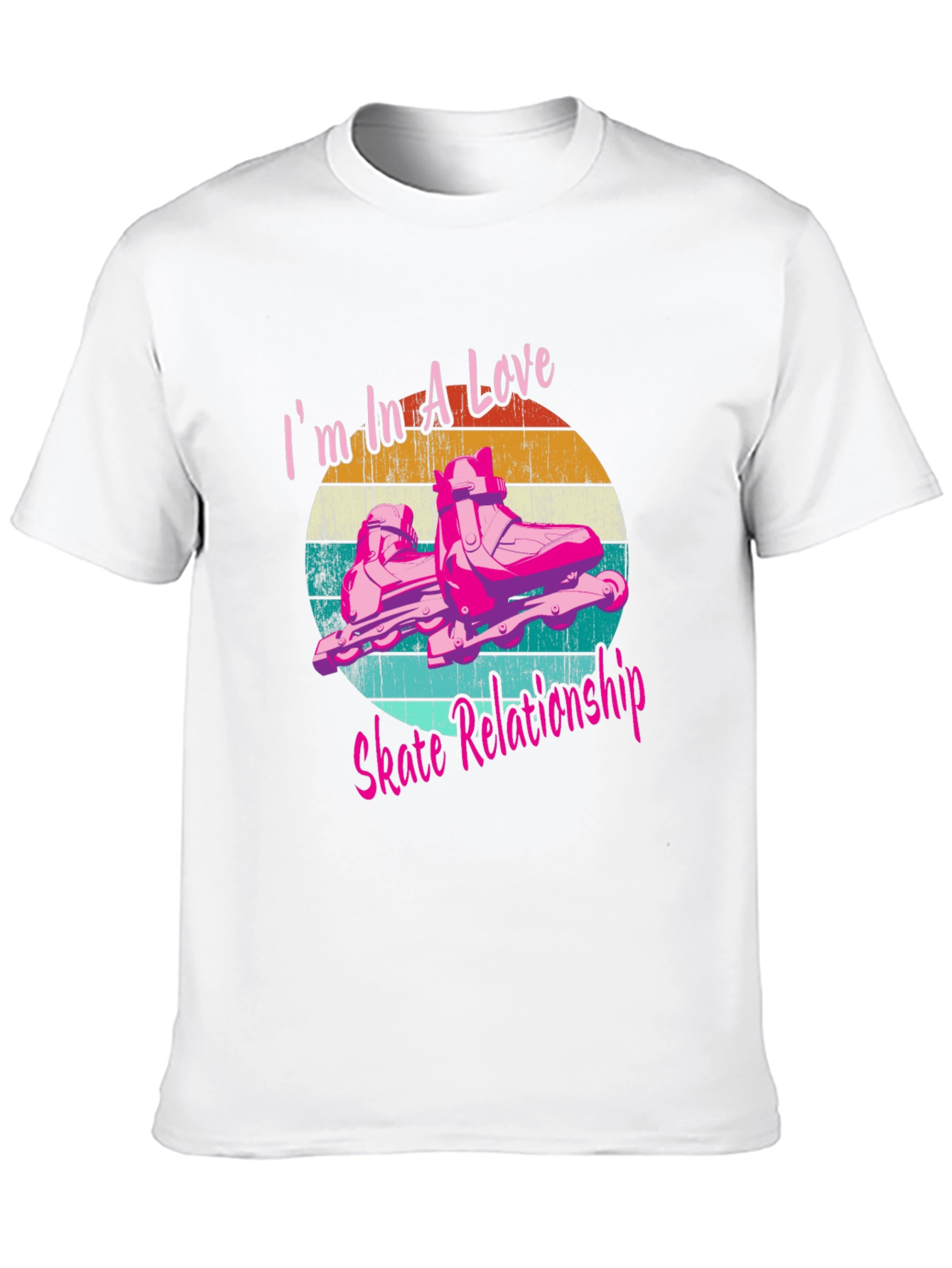 Love Skate Relationship Black Graphic Tee
