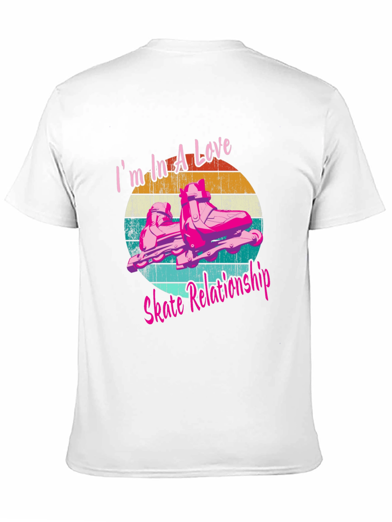 Love Skate Relationship Black Graphic Tee