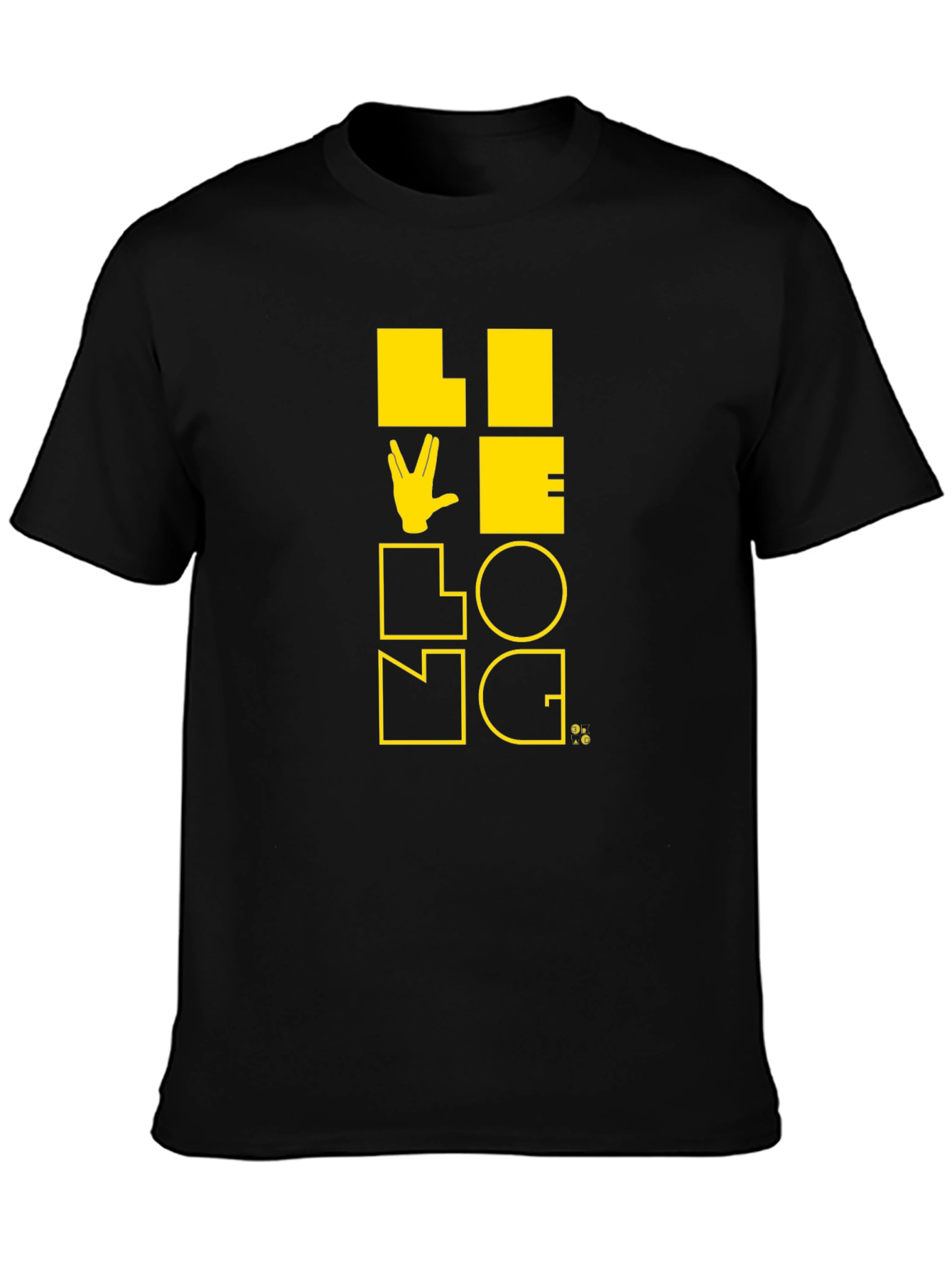 Live Long Graphic Tee - Black Star Trek Shirt