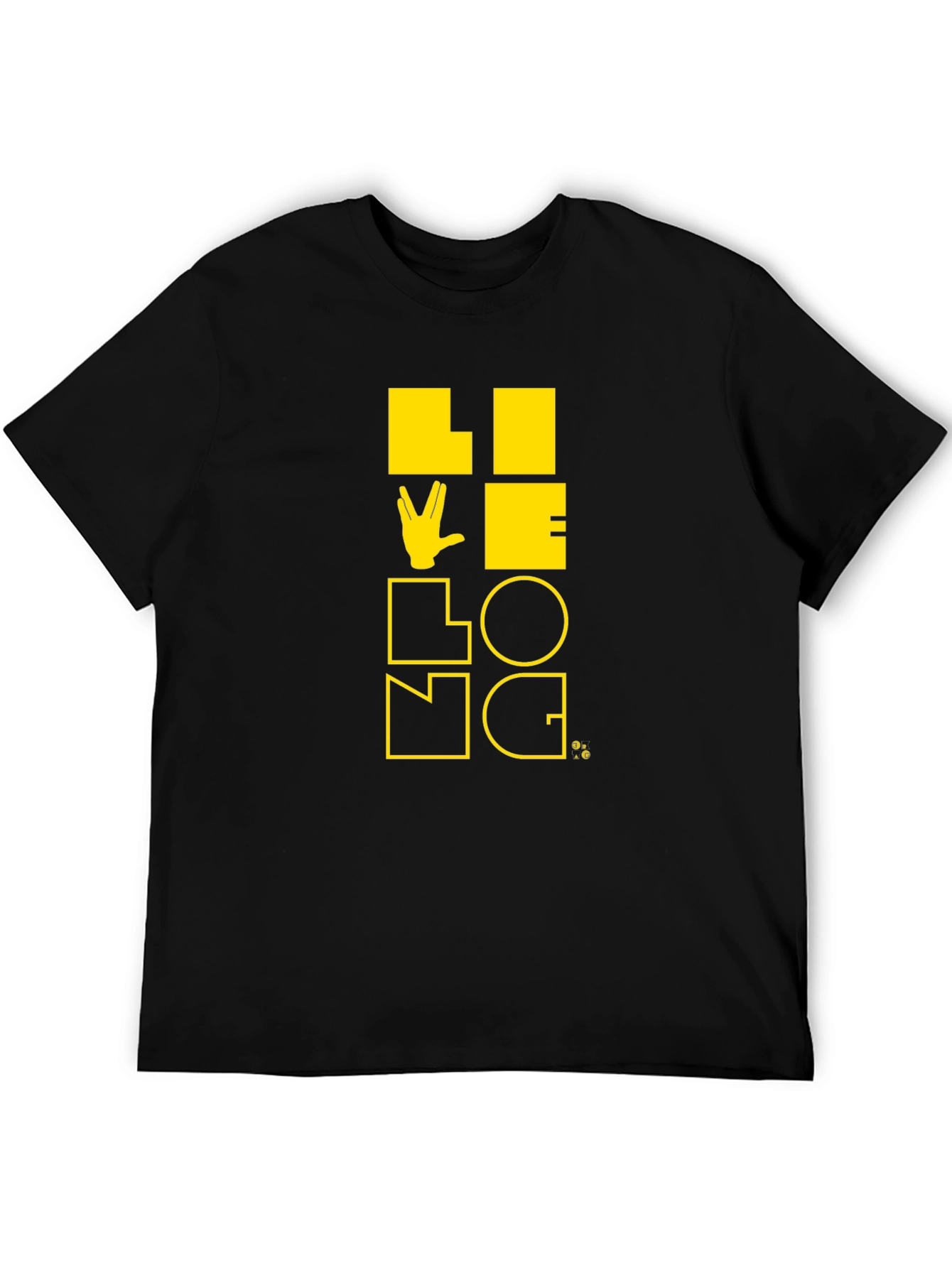 Live Long Graphic Tee - Black Star Trek Shirt