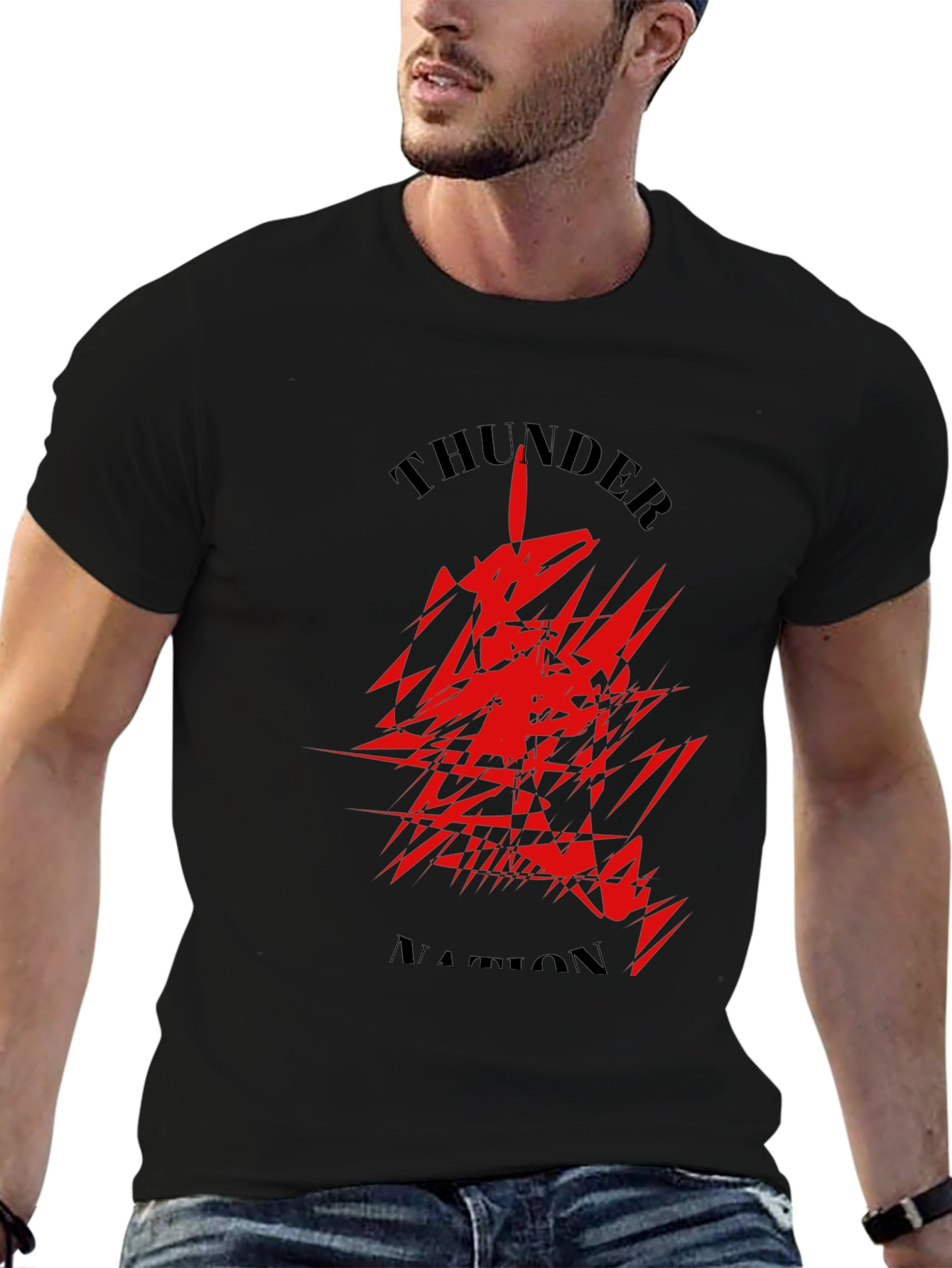 Thunder Nation Black Graphic Tee