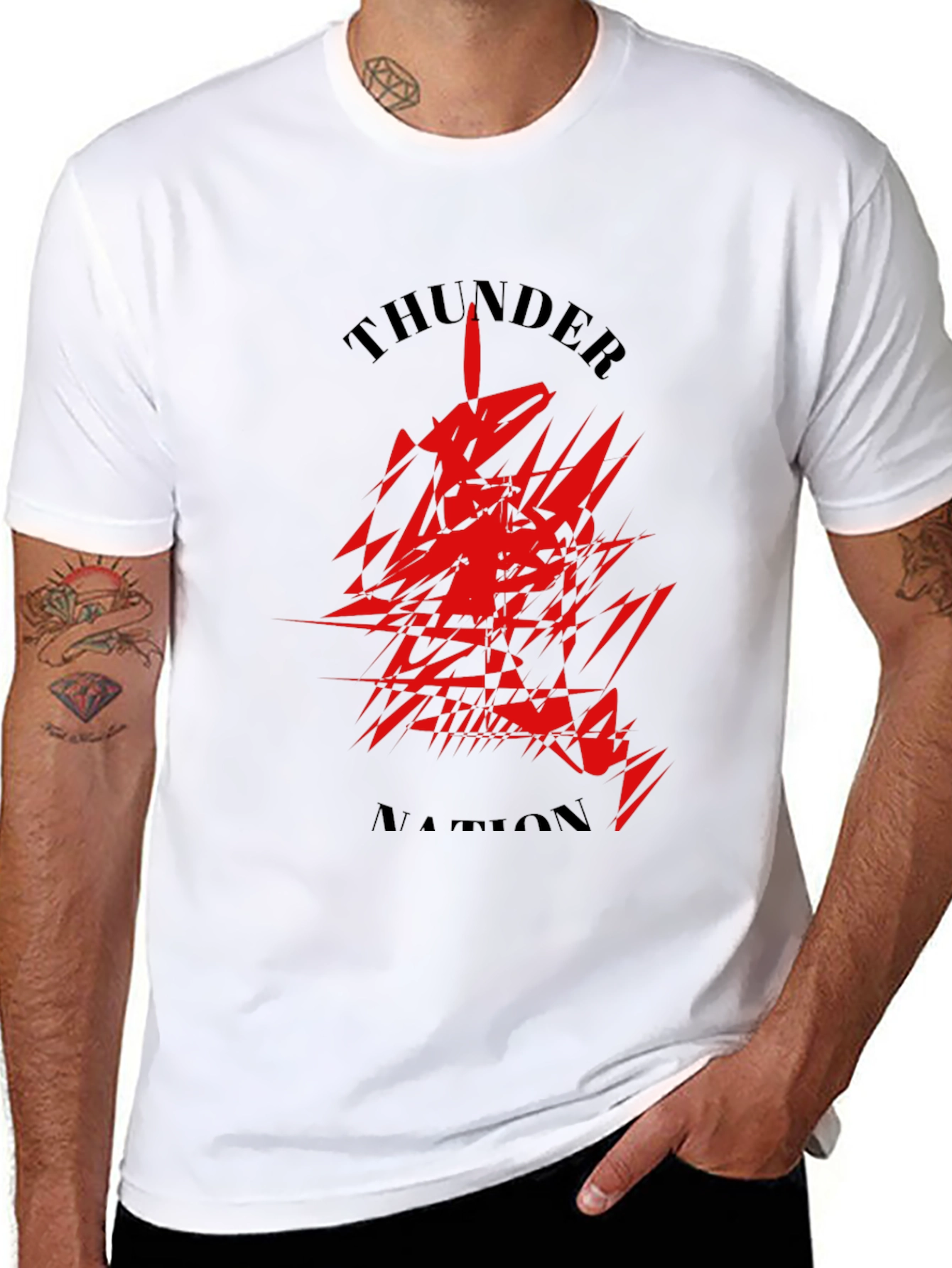 Thunder Nation Black Graphic Tee