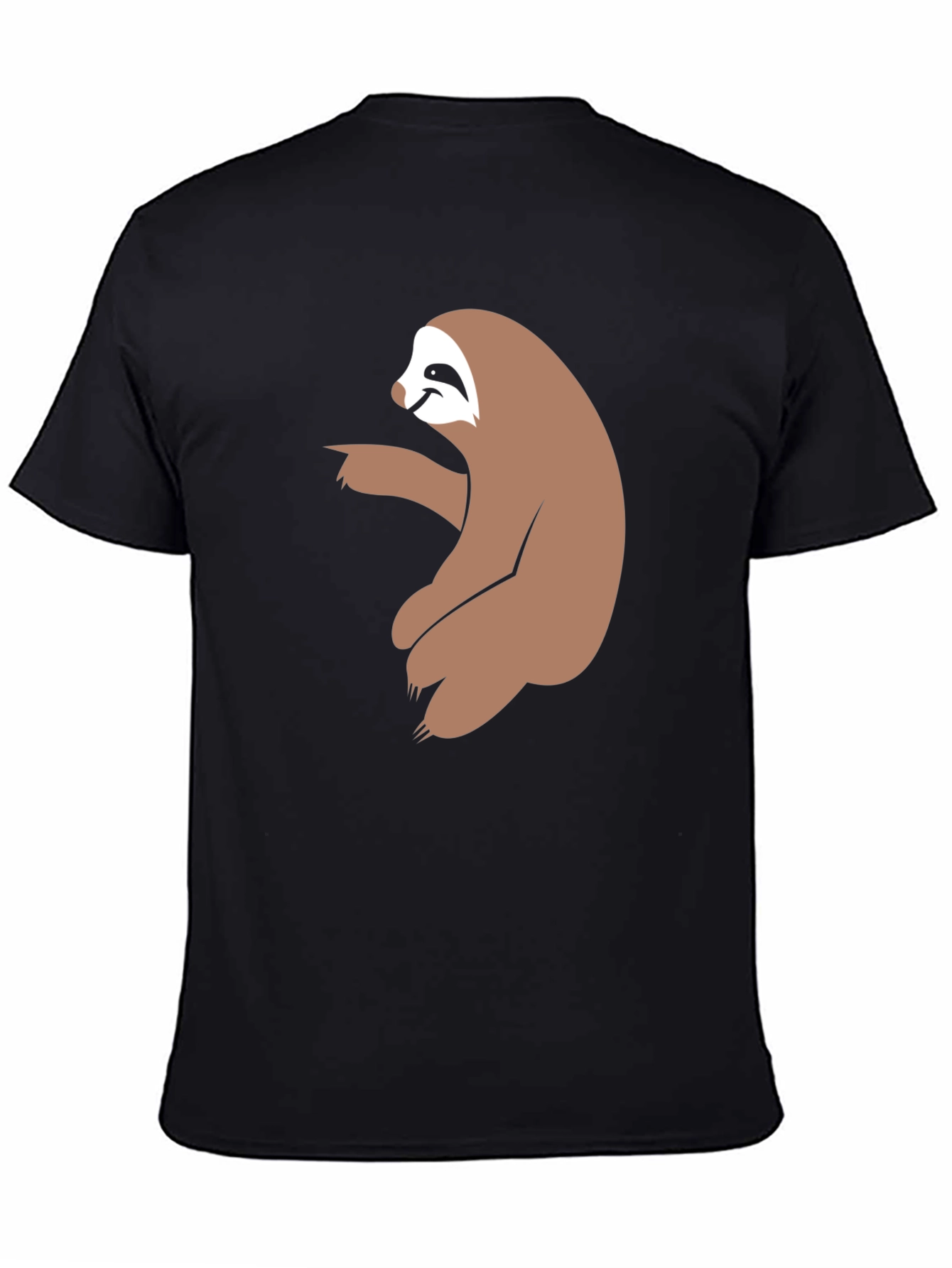 Sloth Pointing Graphic Tee - Mens Black T-Shirt