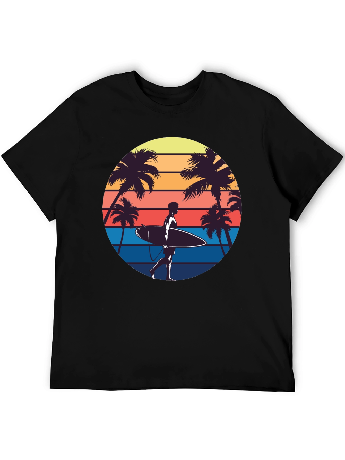 Retro Surfer T-Shirt - Beach Vibes