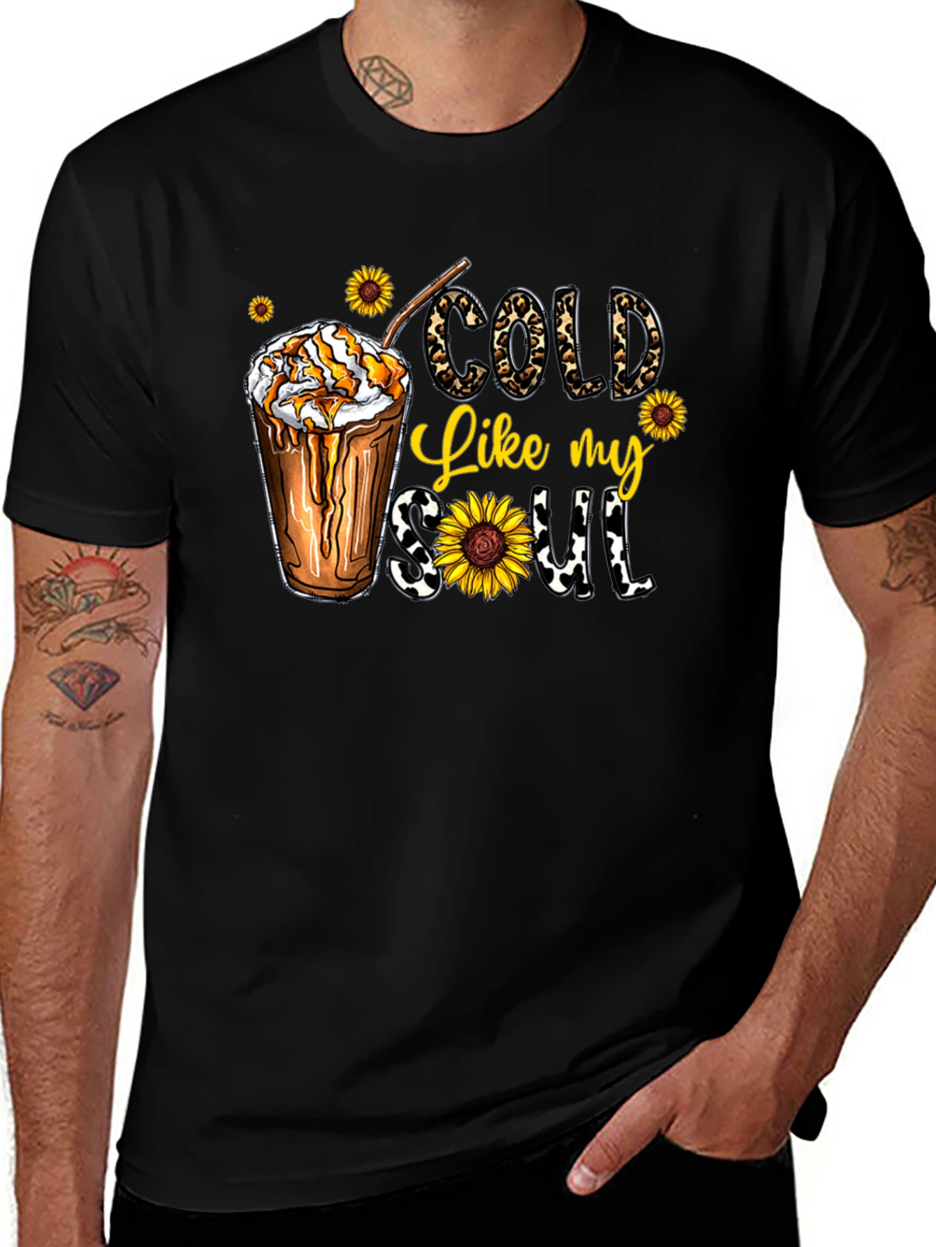 Cold Like My Soul Graphic Tee - Black