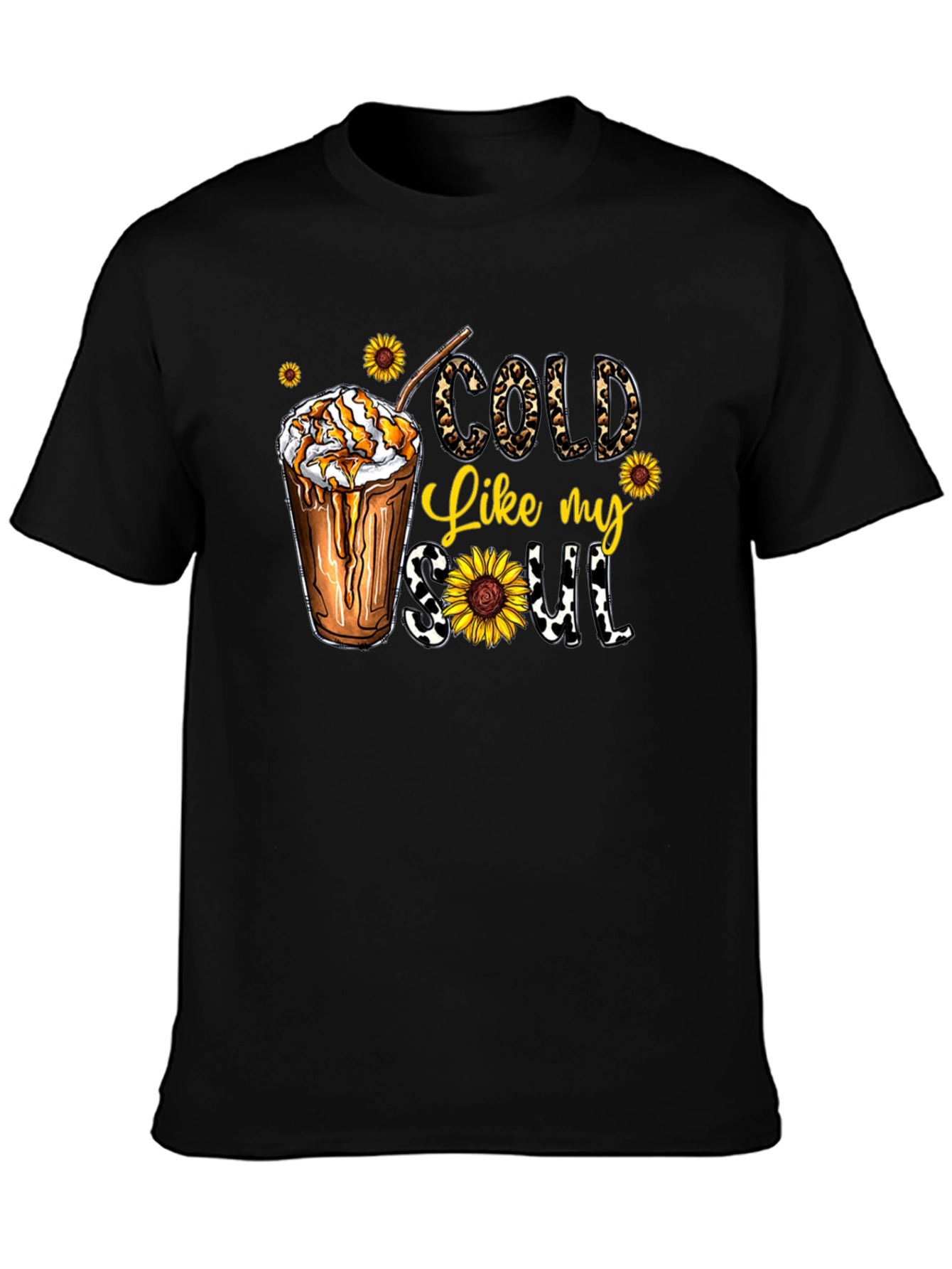 Cold Like My Soul Graphic Tee - Black