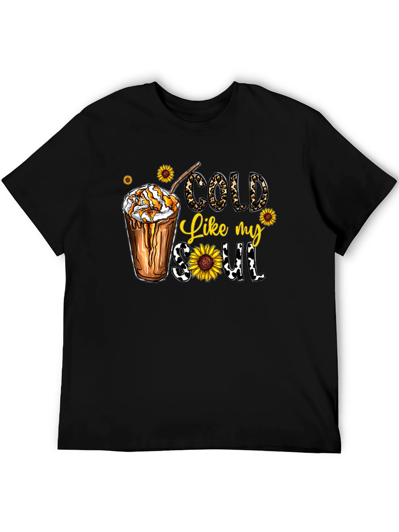 Cold Like My Soul Graphic Tee - Black