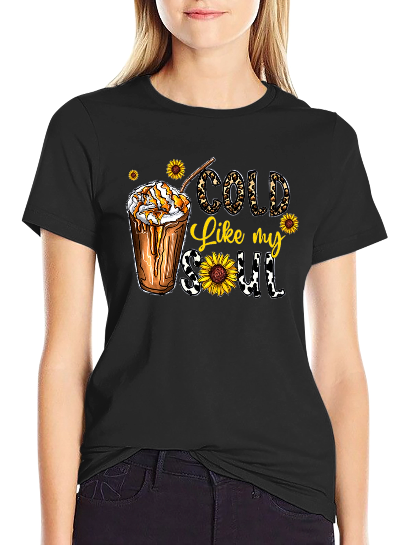 Cold Like My Soul Graphic Tee - Black