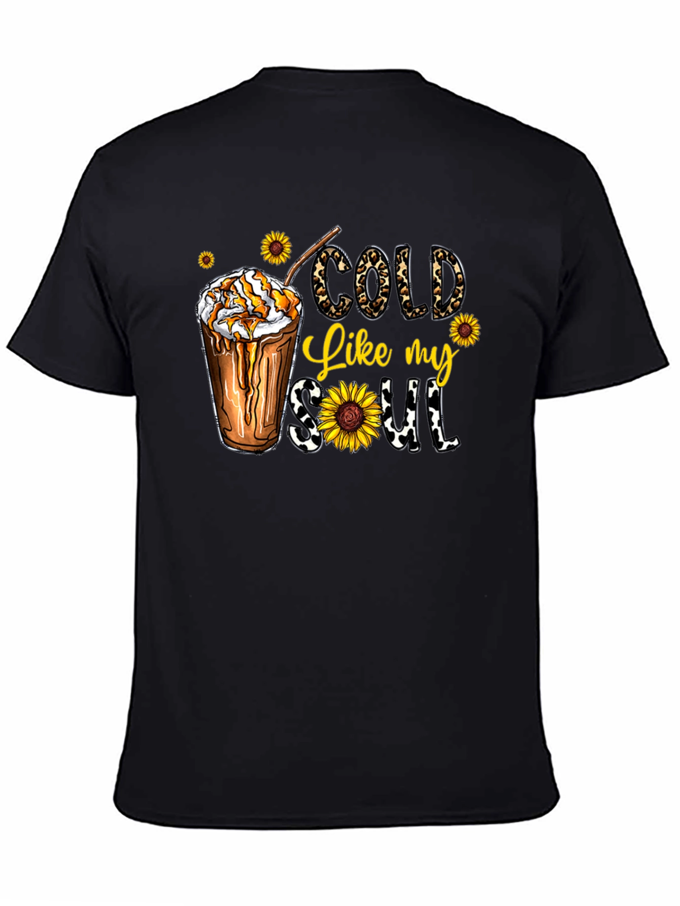 Cold Like My Soul Graphic Tee - Black