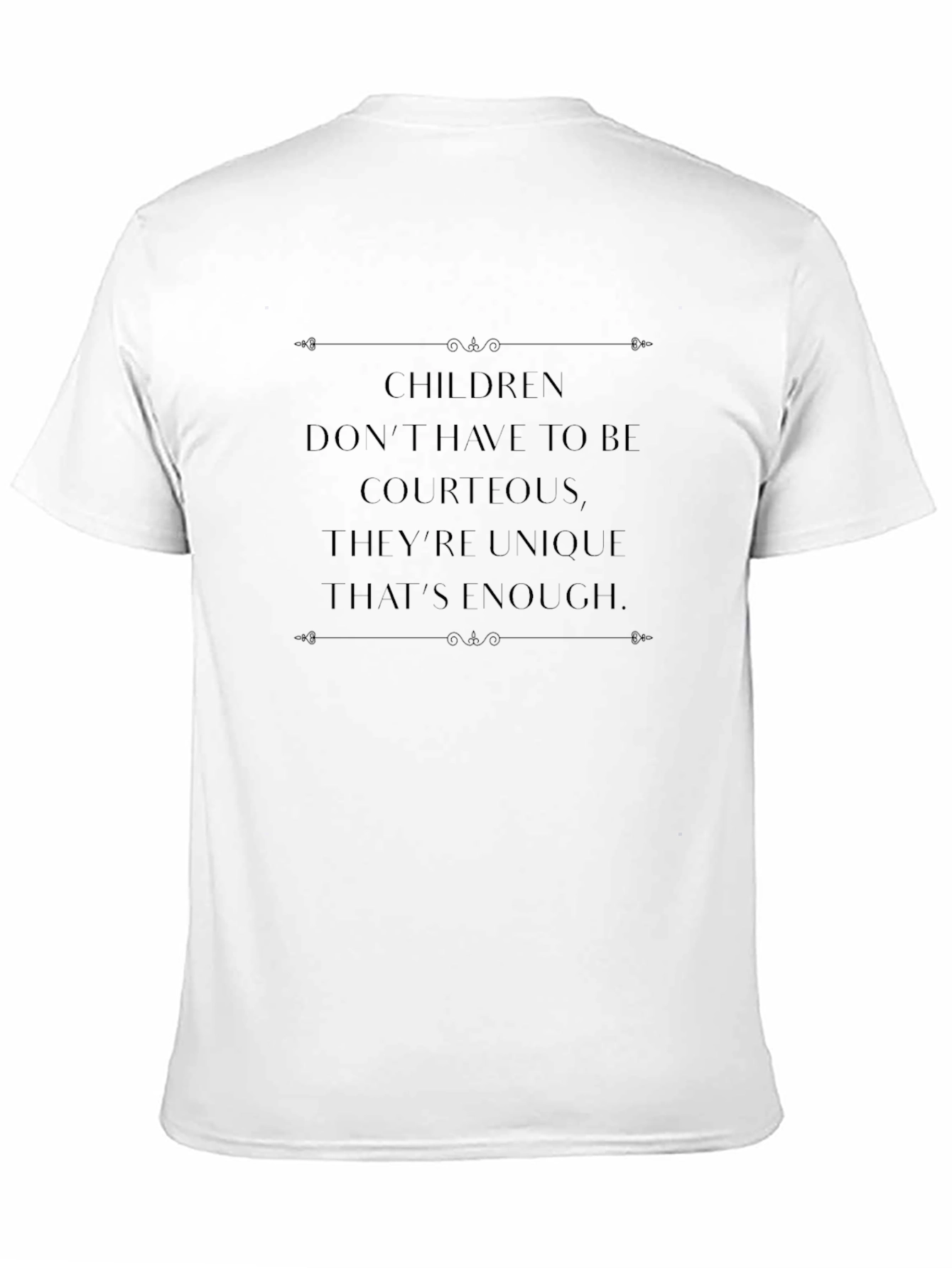 Unique Quote Black T-Shirt