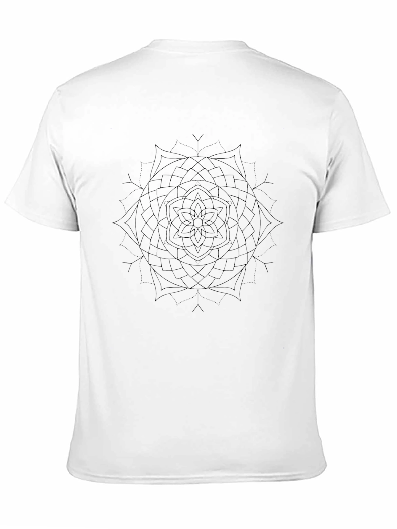 Black Mandala Graphic Tee - Stylish Casual Comfort