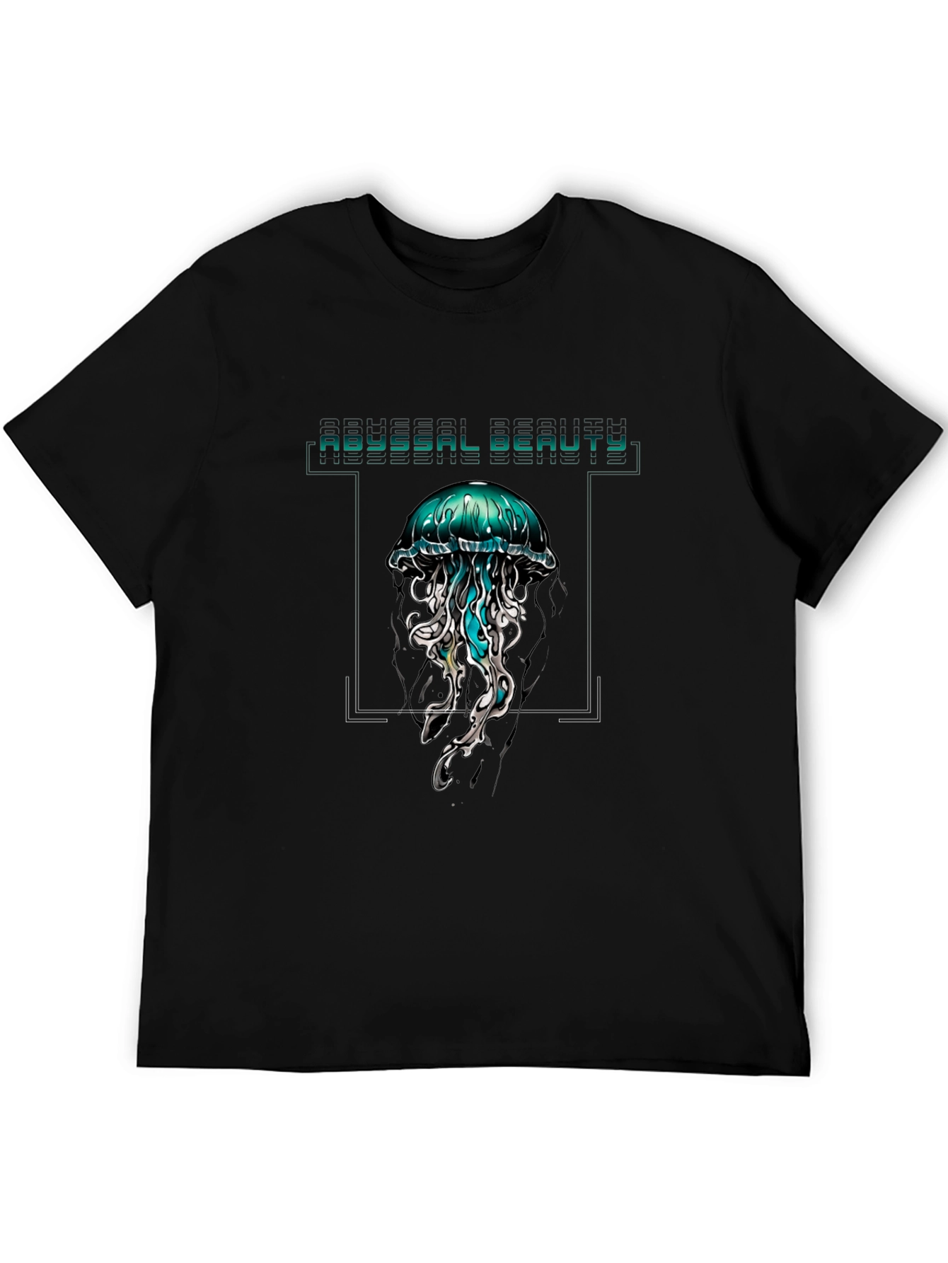 Abyssal Beauty Jellyfish Graphic Tee - Black