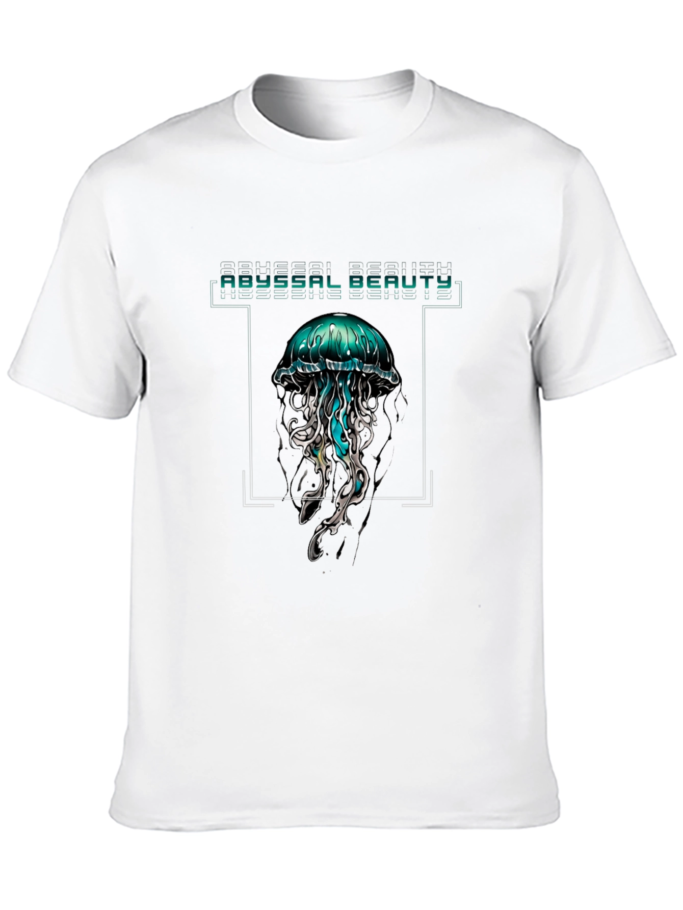Abyssal Beauty Jellyfish Graphic Tee - Black