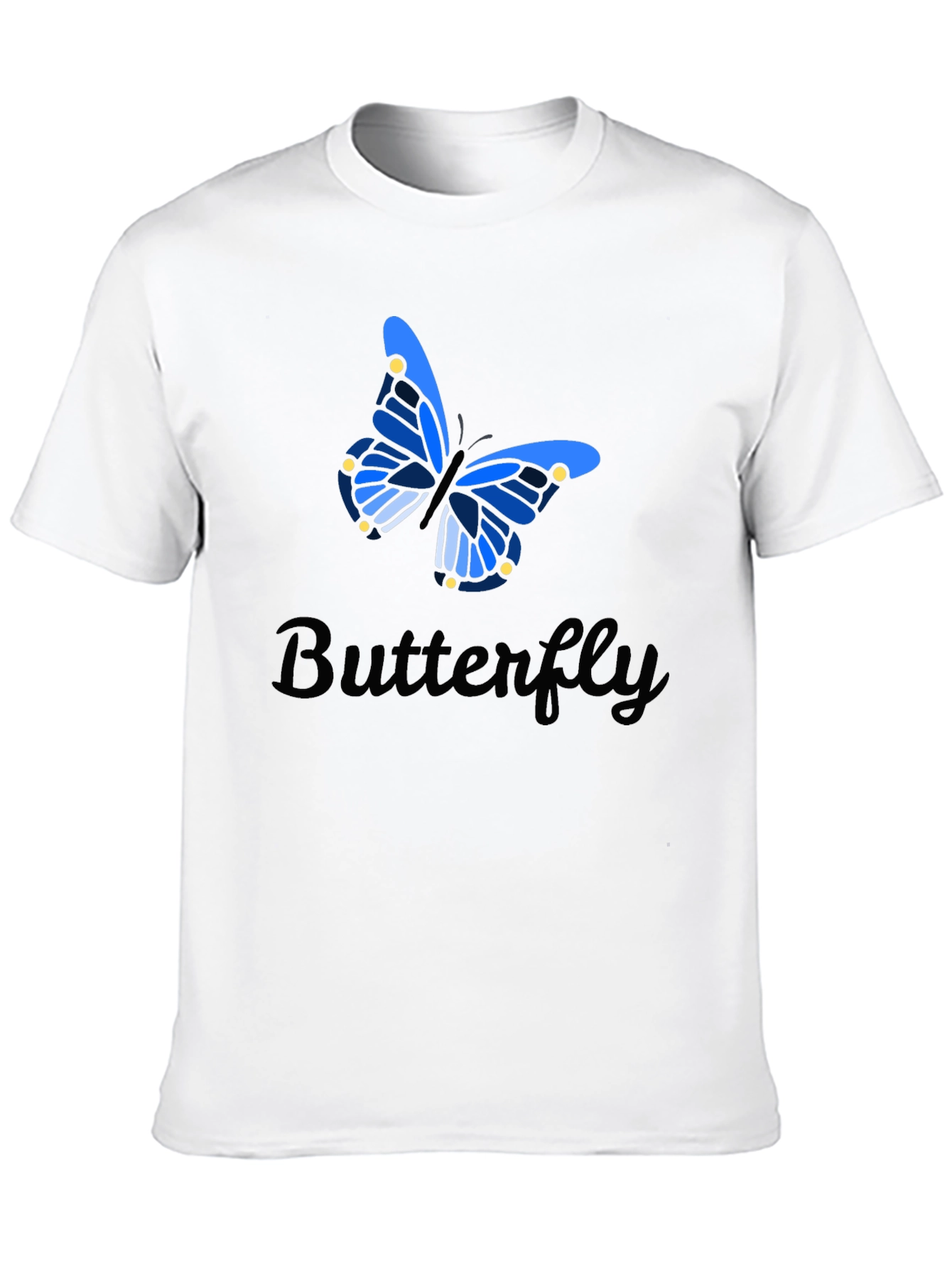 Butterfly Graphic Tee - Stylish Mens Black T-Shirt
