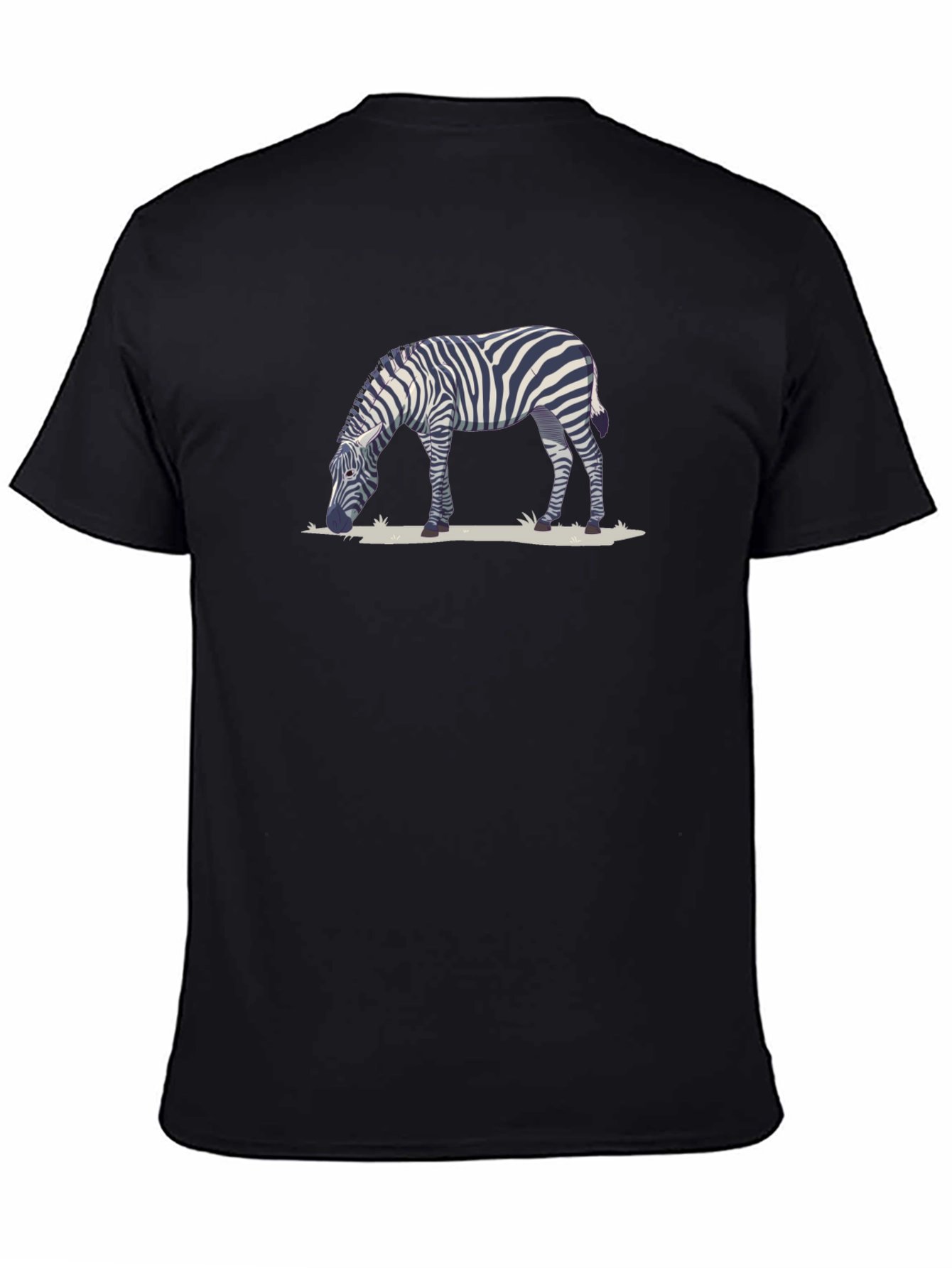 Zebra Graphic Black T-Shirt