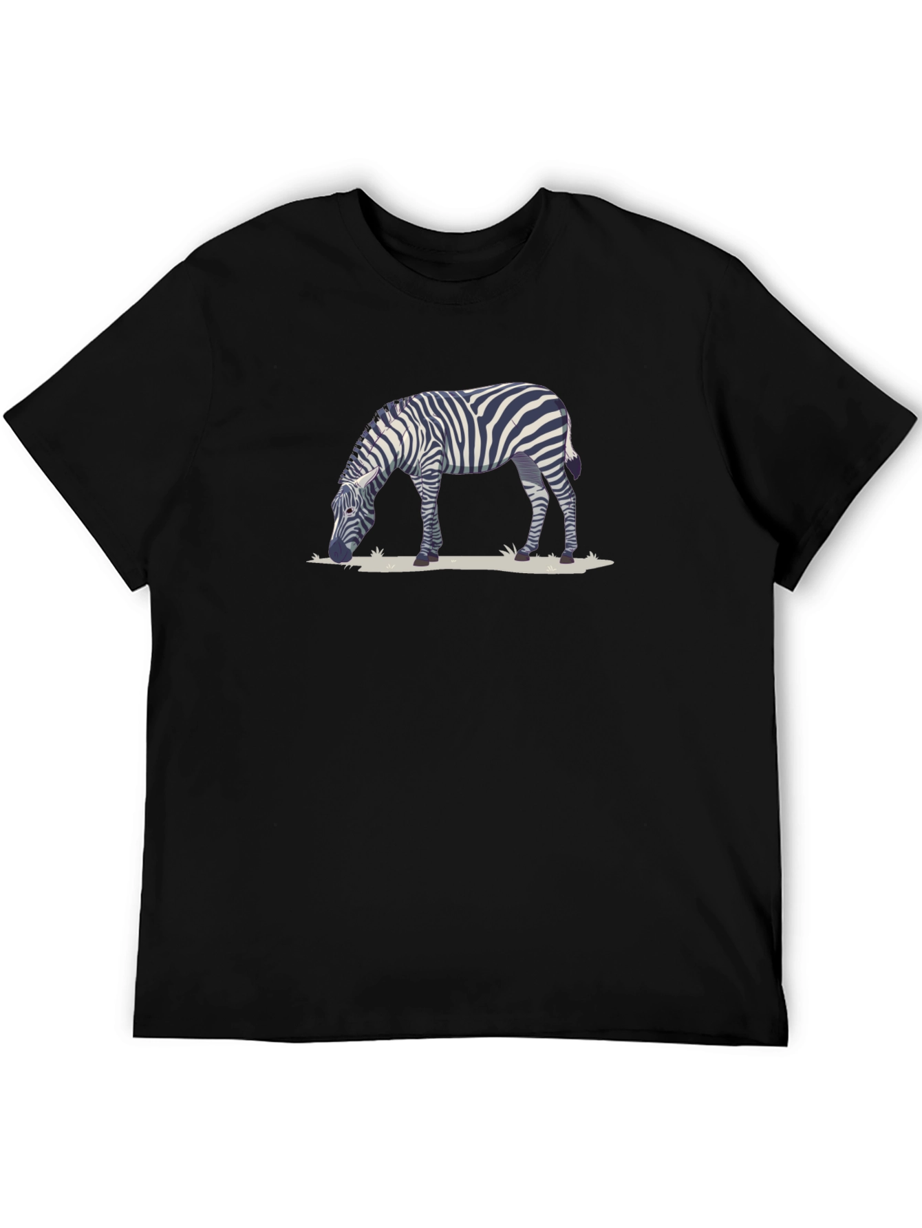 Zebra Graphic Black T-Shirt