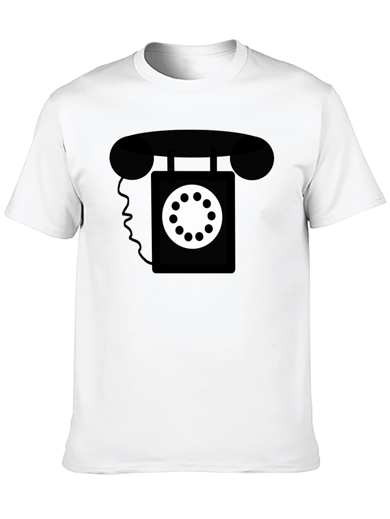 Retro Rotary Phone Graphic Tee - Classic Style