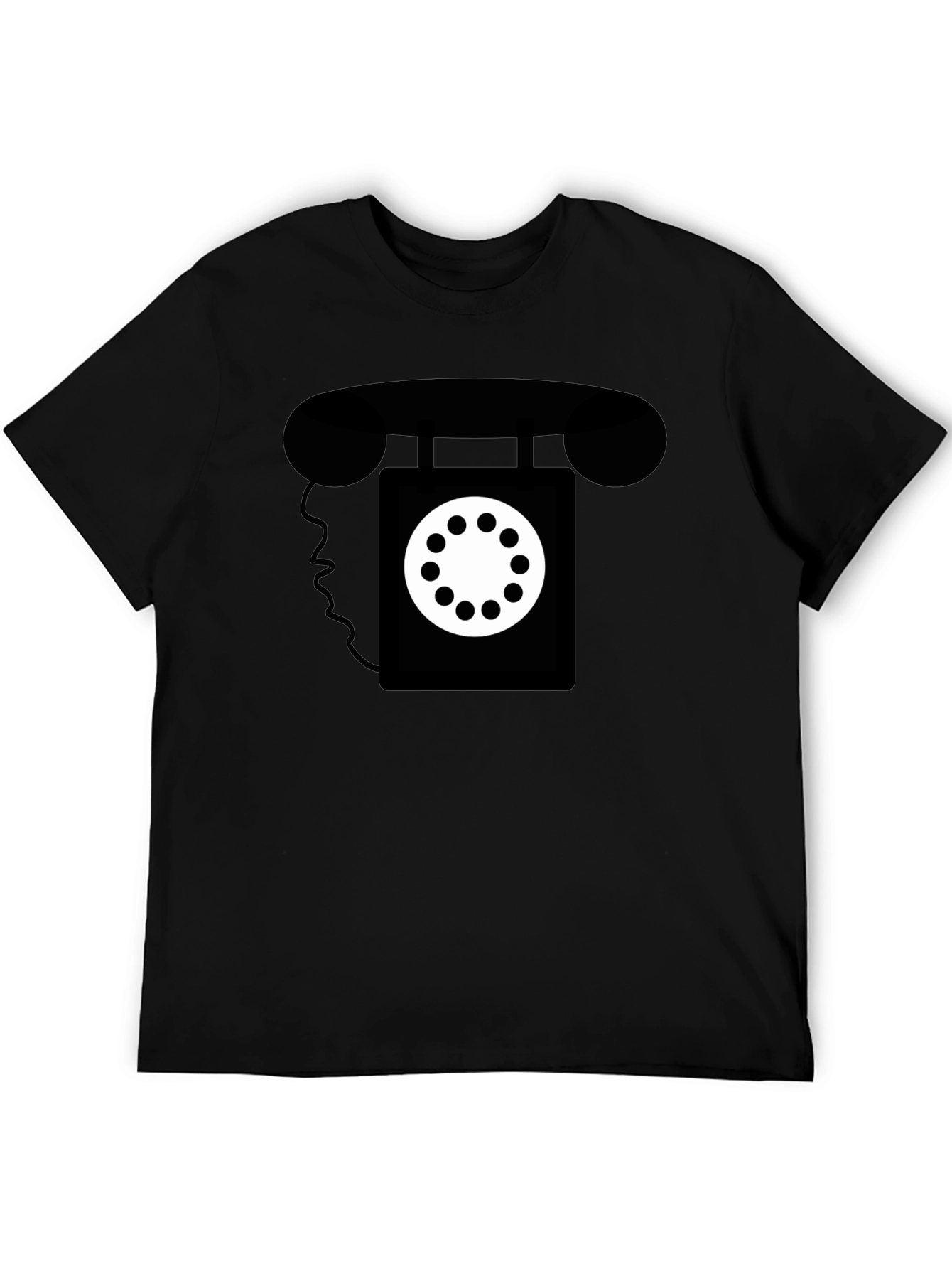 Retro Rotary Phone Graphic Tee - Classic Style