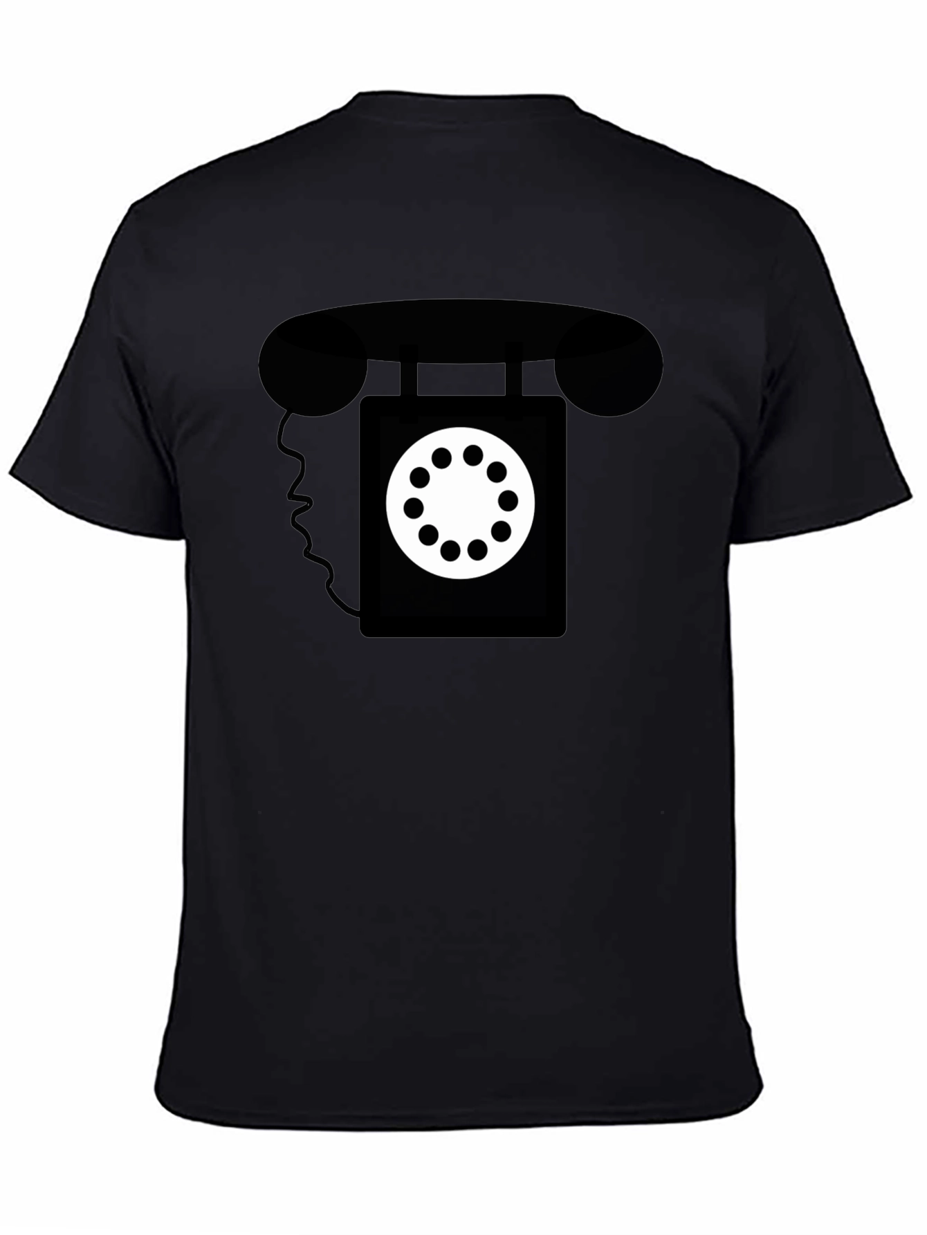 Retro Rotary Phone Graphic Tee - Classic Style