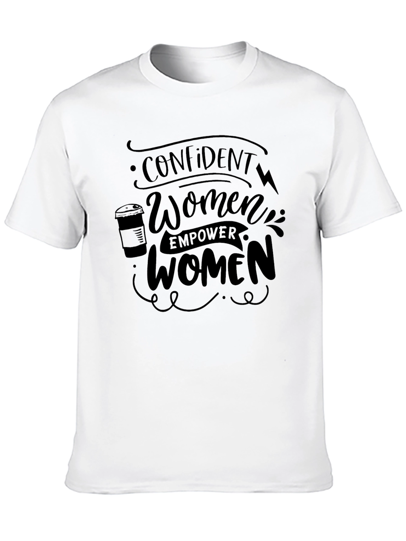 Confident Women Empower Women Black T-Shirt