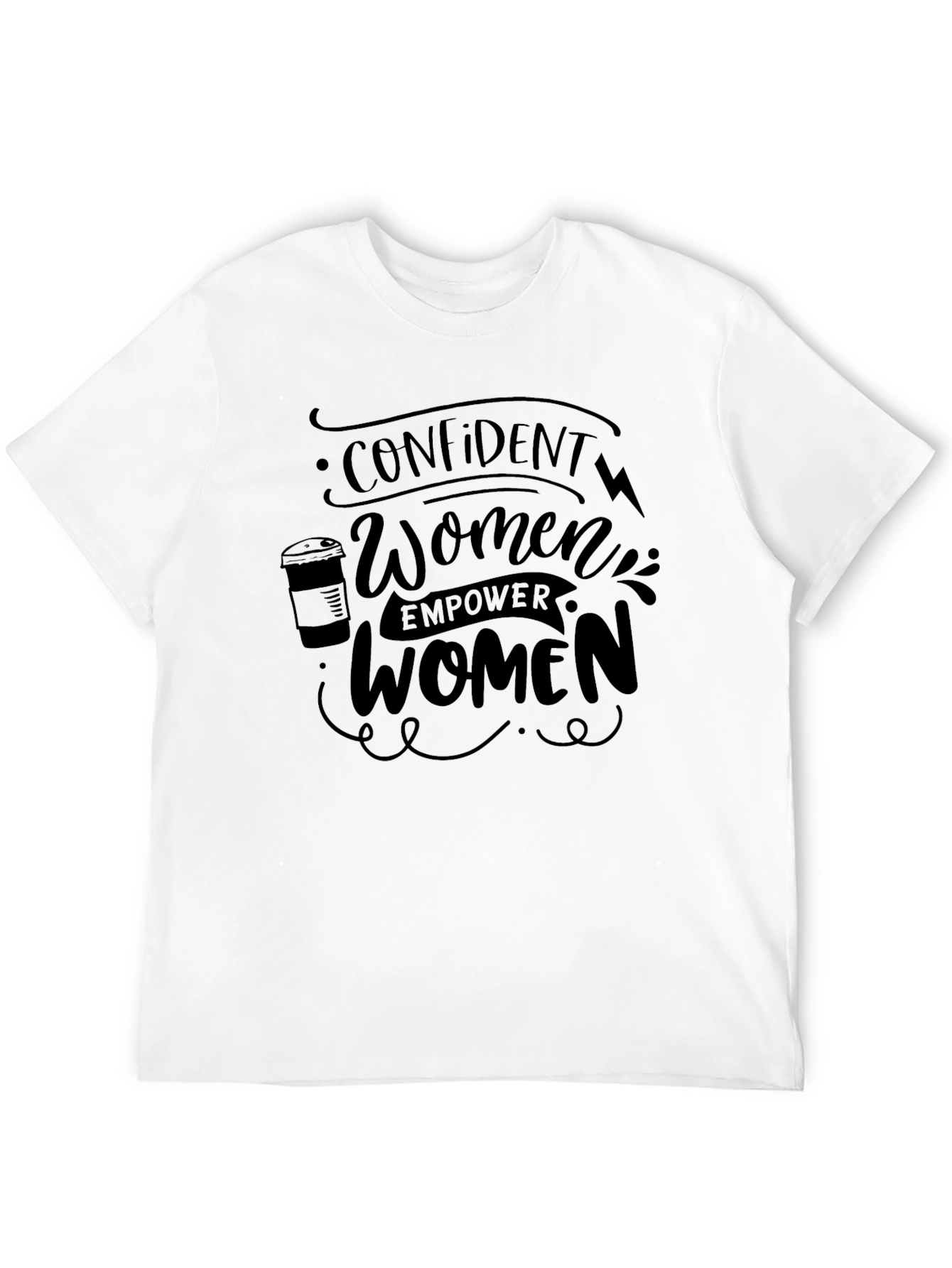 Confident Women Empower Women Black T-Shirt