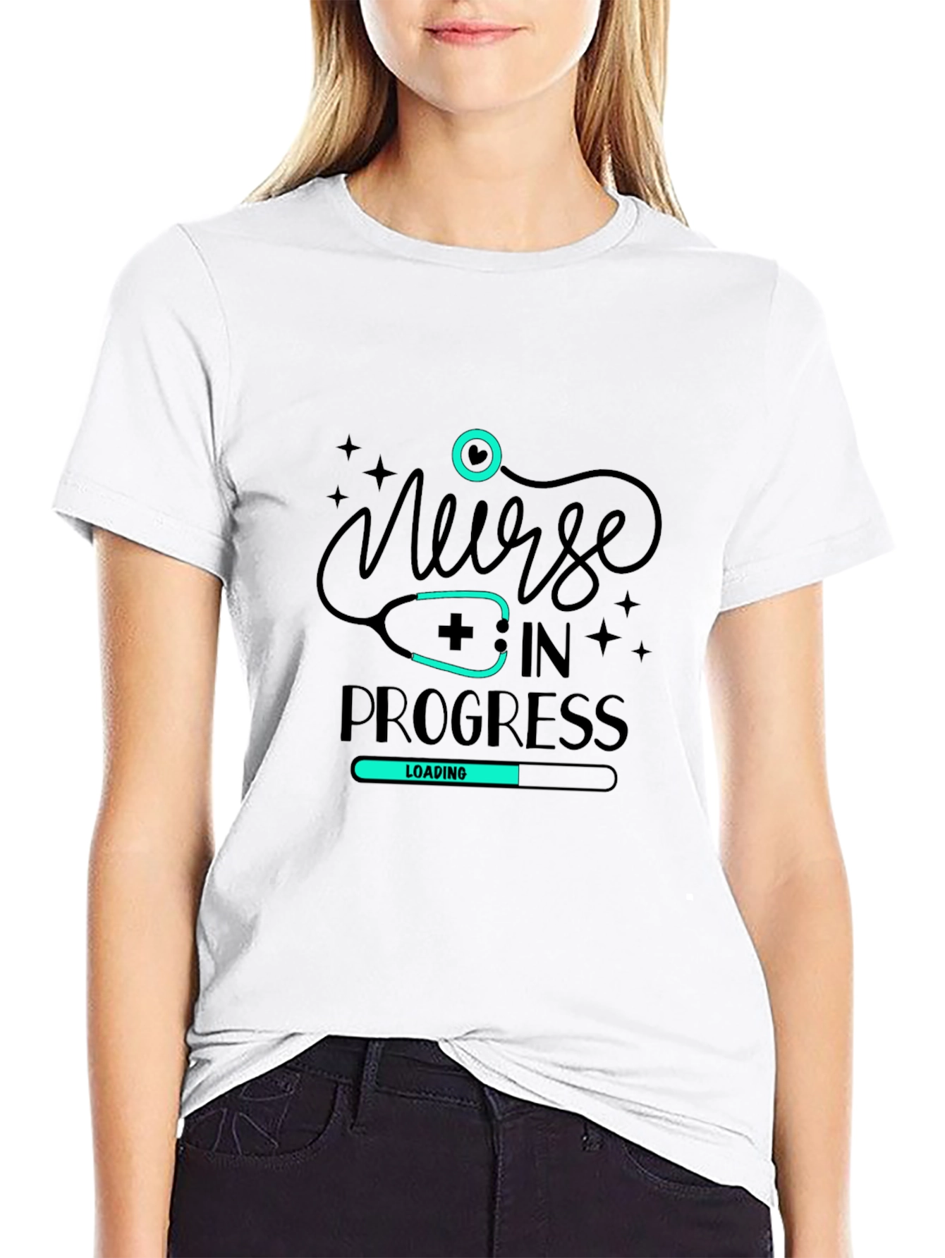 Nurse in Progress T-Shirt - Loading Design