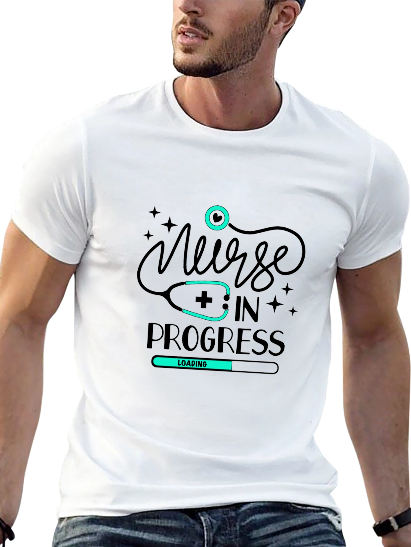 Nurse in Progress T-Shirt - Loading Design