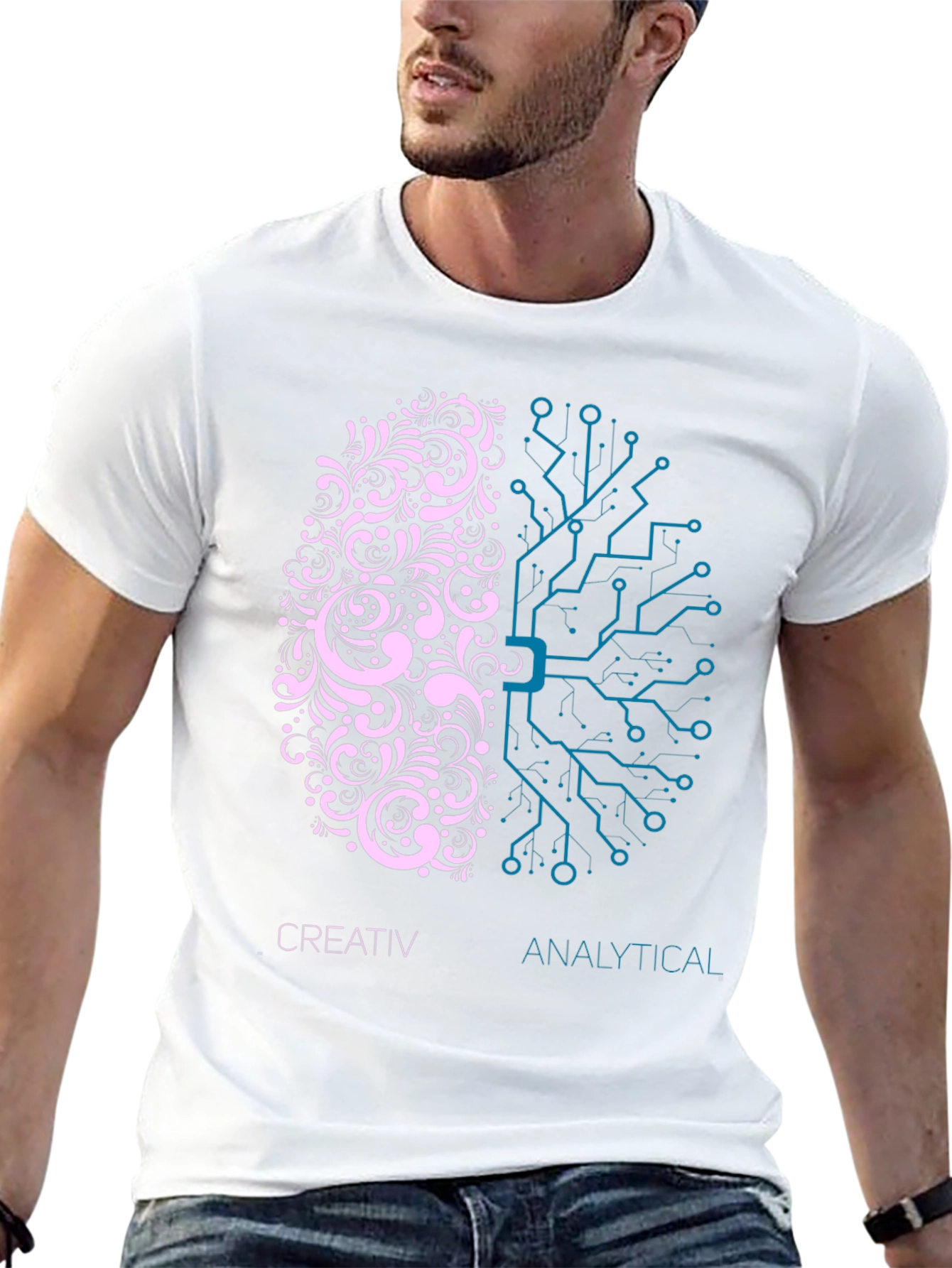 Creative vs Analytical Brain T-Shirt