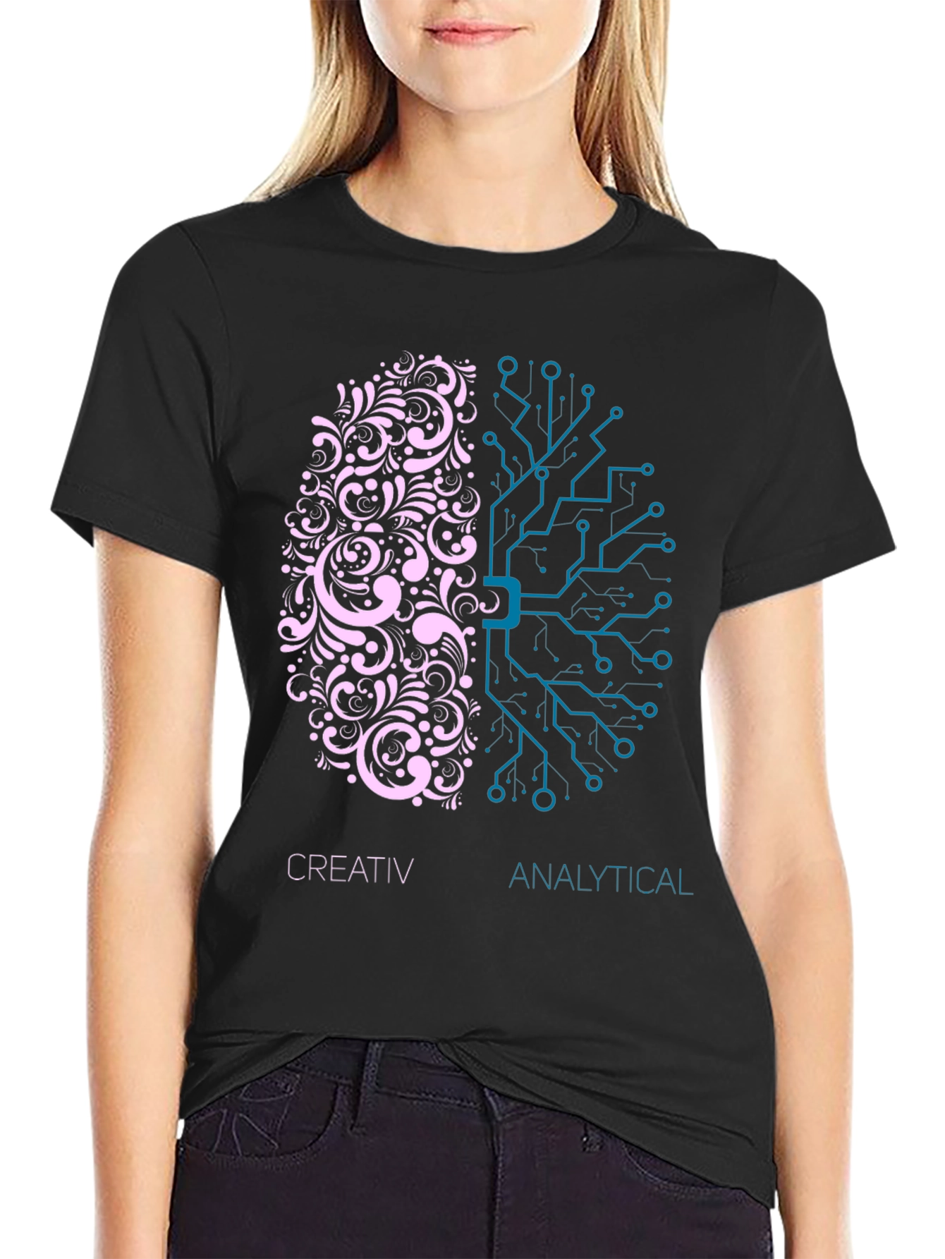 Creative vs Analytical Brain T-Shirt