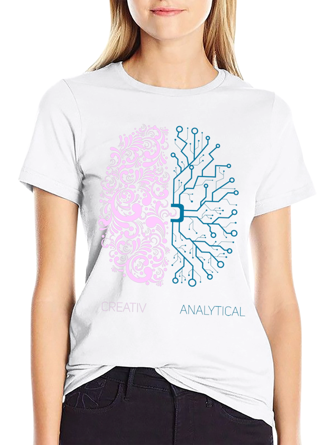 Creative vs Analytical Brain T-Shirt