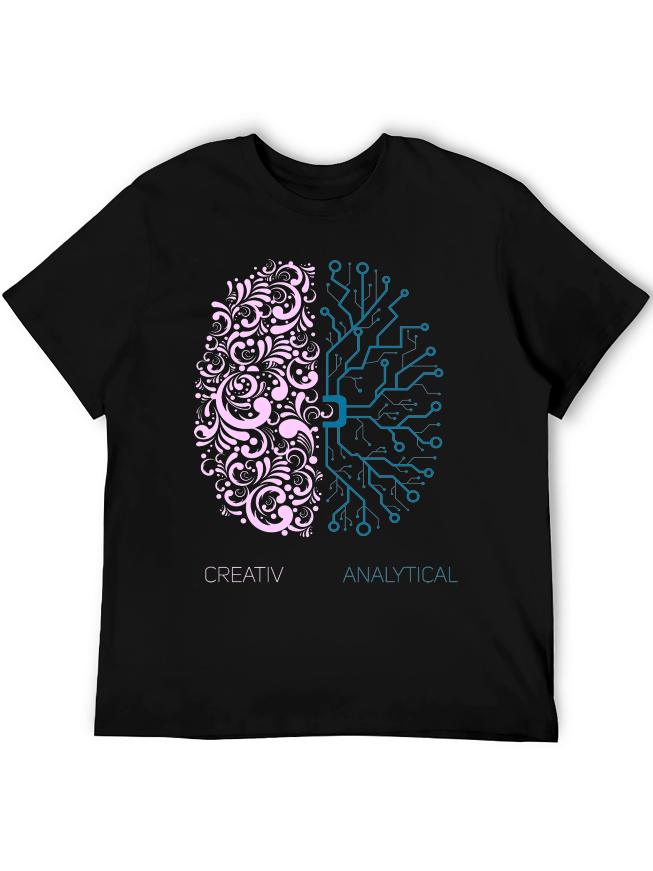 Creative vs Analytical Brain T-Shirt