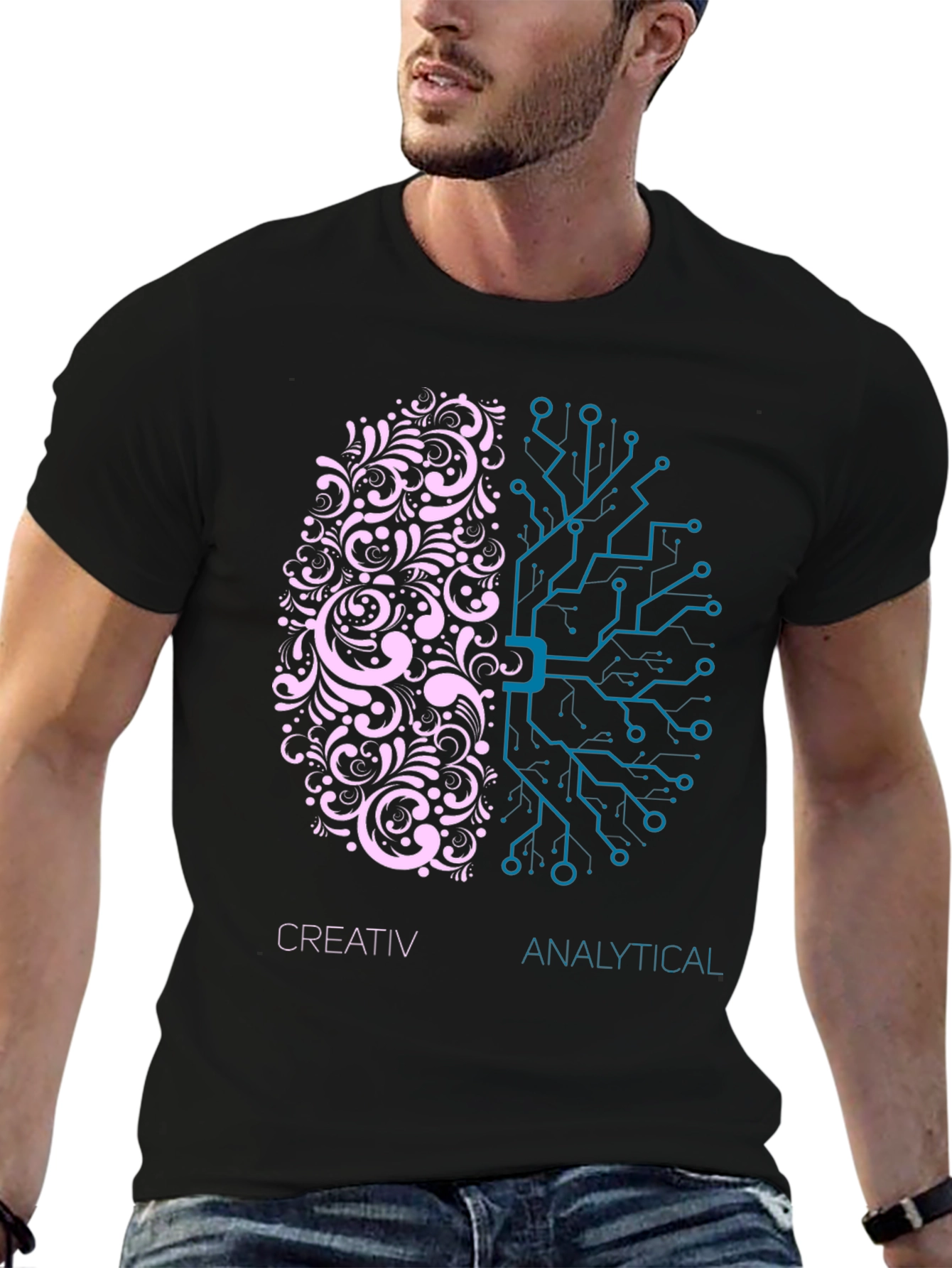 Creative vs Analytical Brain T-Shirt