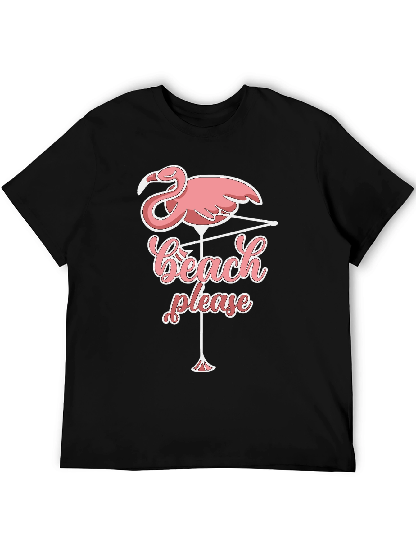 Beach Please Flamingo T-Shirt