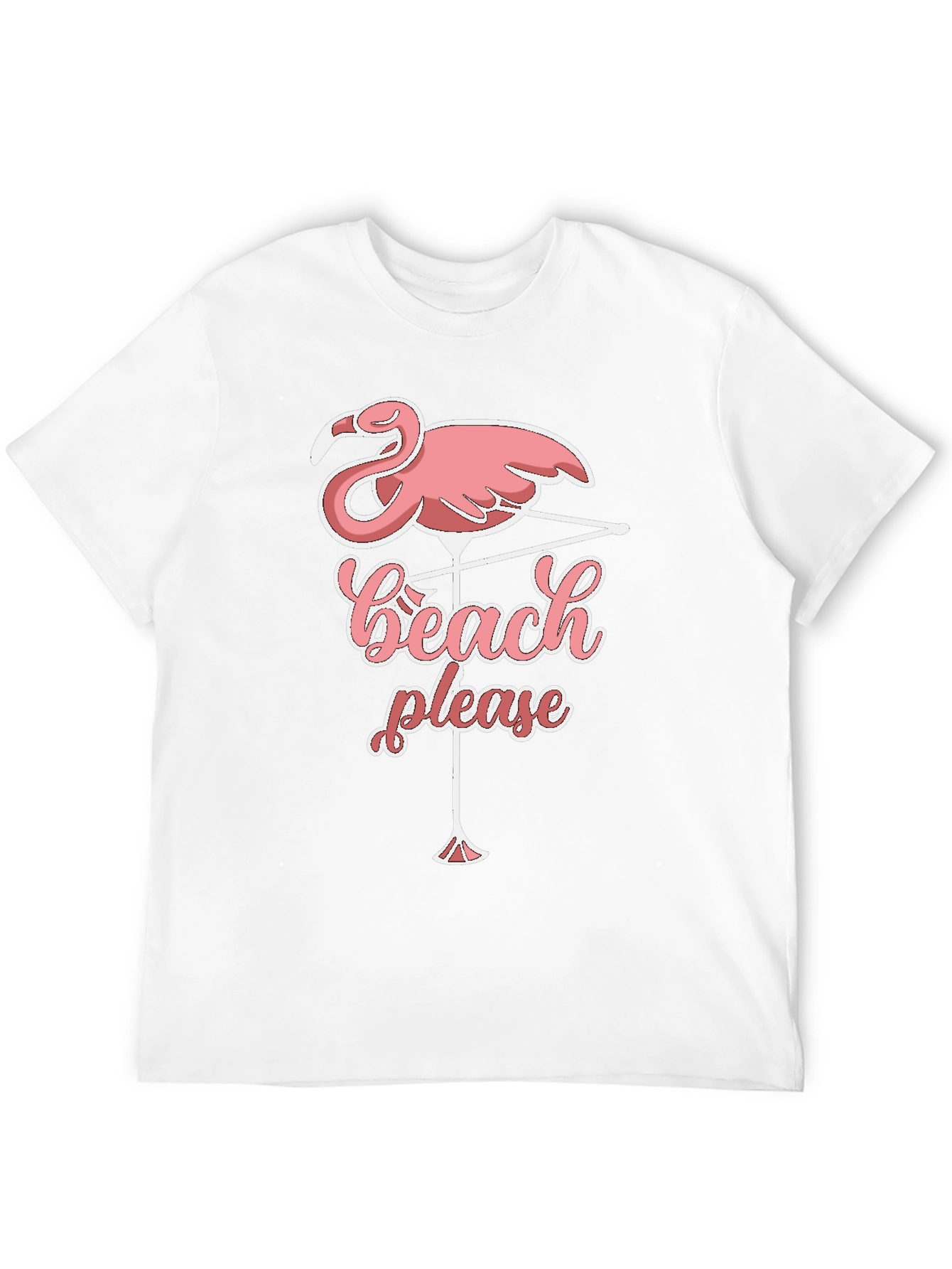 Beach Please Flamingo T-Shirt
