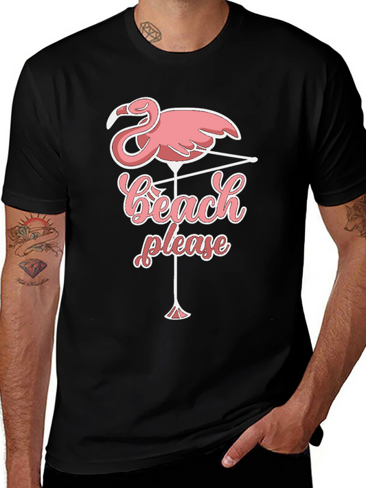 Beach Please Flamingo T-Shirt