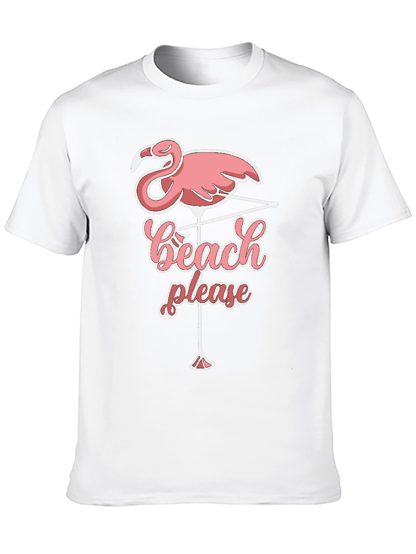 Beach Please Flamingo T-Shirt