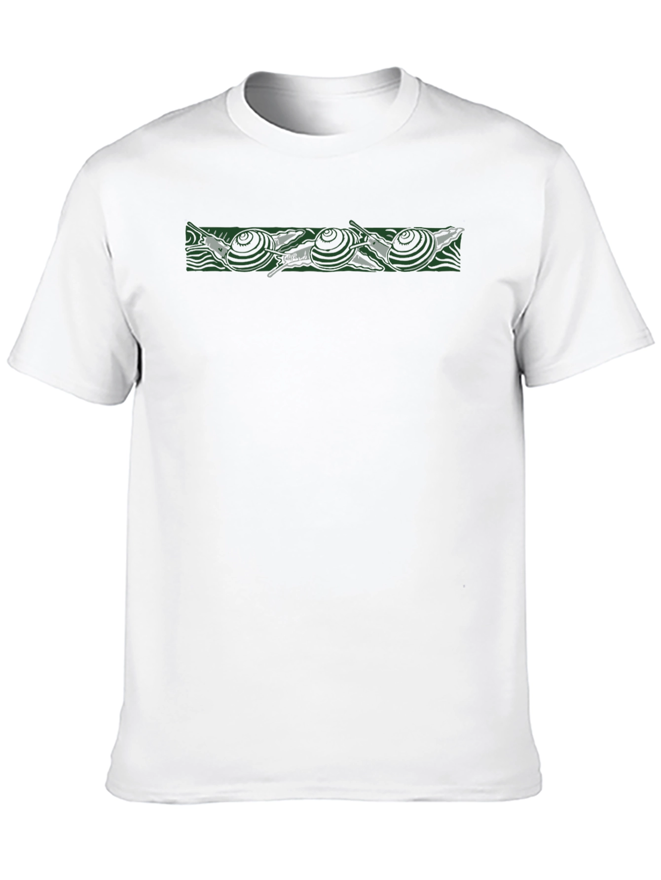 Black T-Shirt with Snail Design