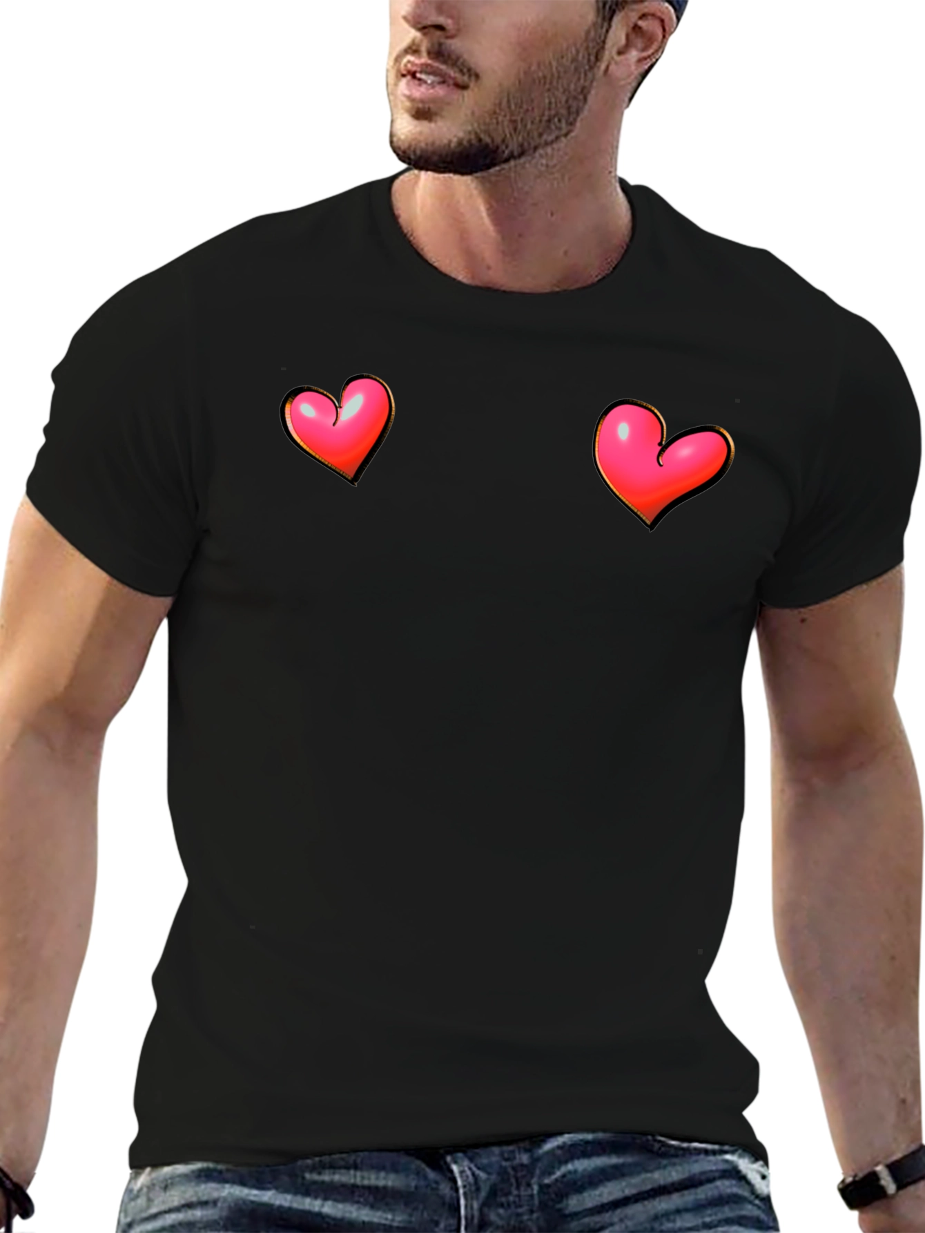 Heart Graphic Tee - Bold & Playful Design