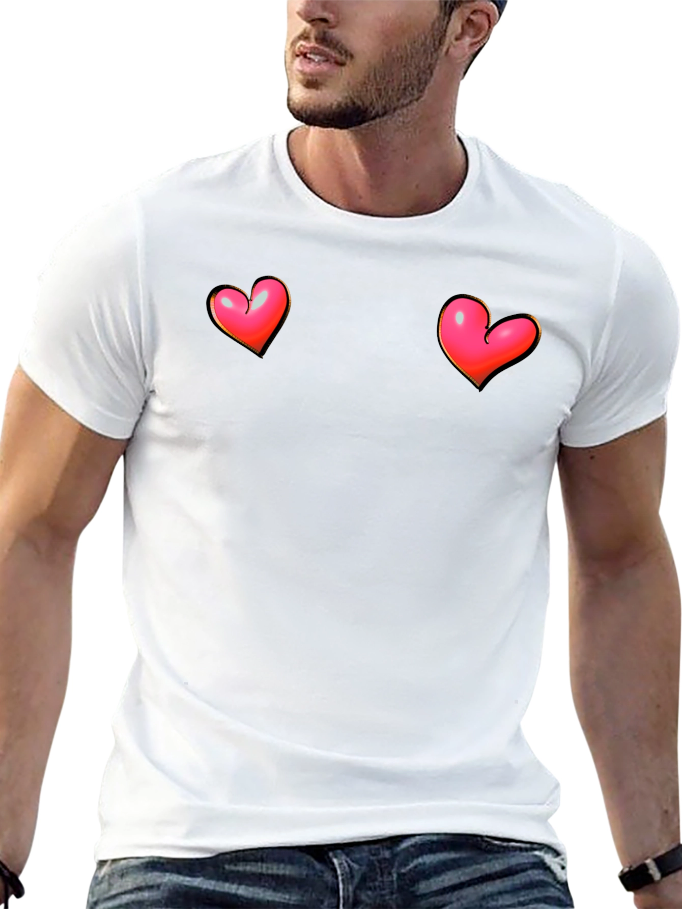 Heart Graphic Tee - Bold & Playful Design