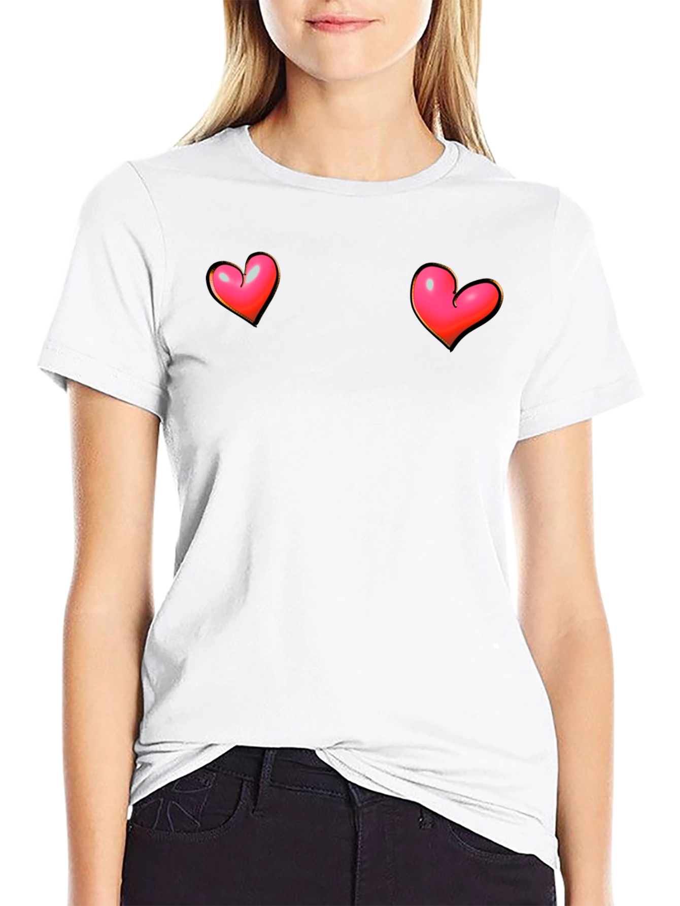 Heart Graphic Tee - Bold & Playful Design